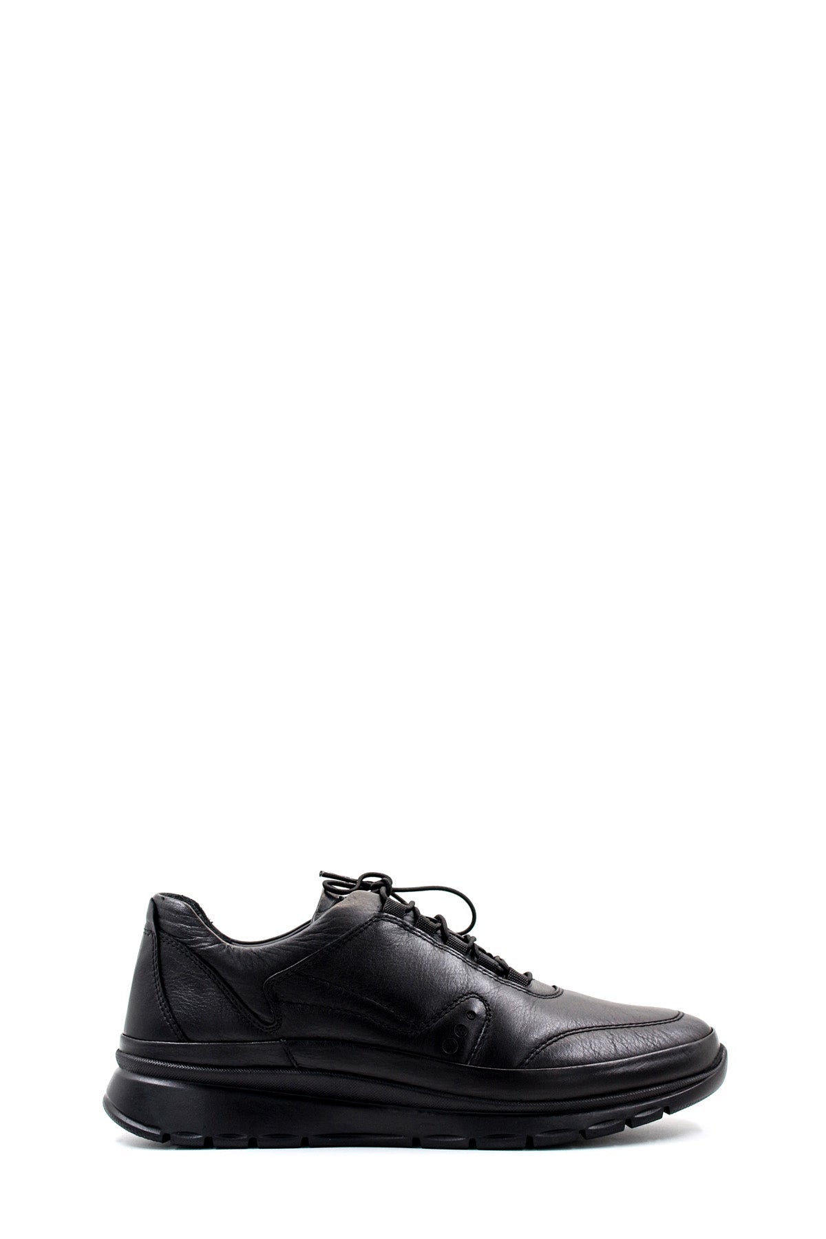 KOALA SYDNEY Men's Black Leather Comfort Sneakers with Cushioned Sole