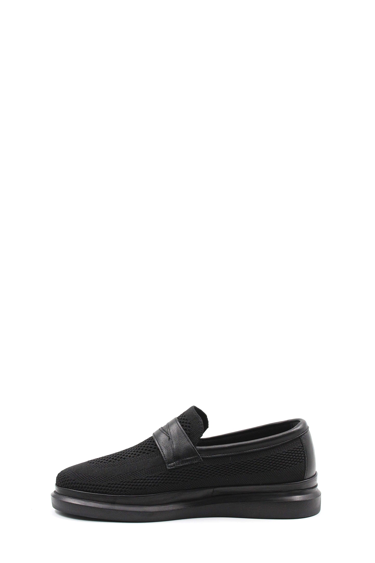 KOALA SYDNEY Black Mesh Slip-On Loafers Wessi