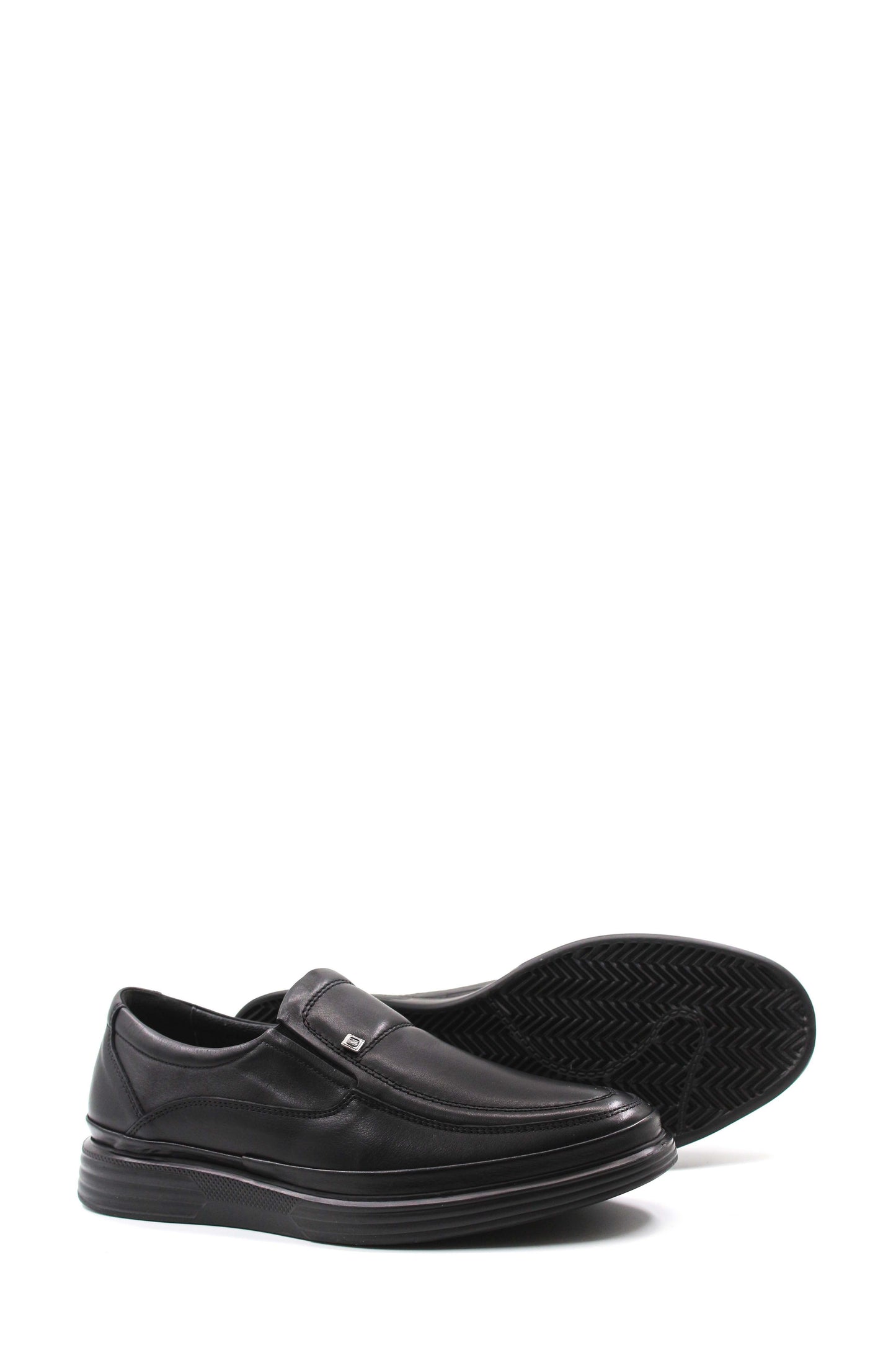 KOALA SYDNEY Men's Black Leather Loafers Slip-On Wessi