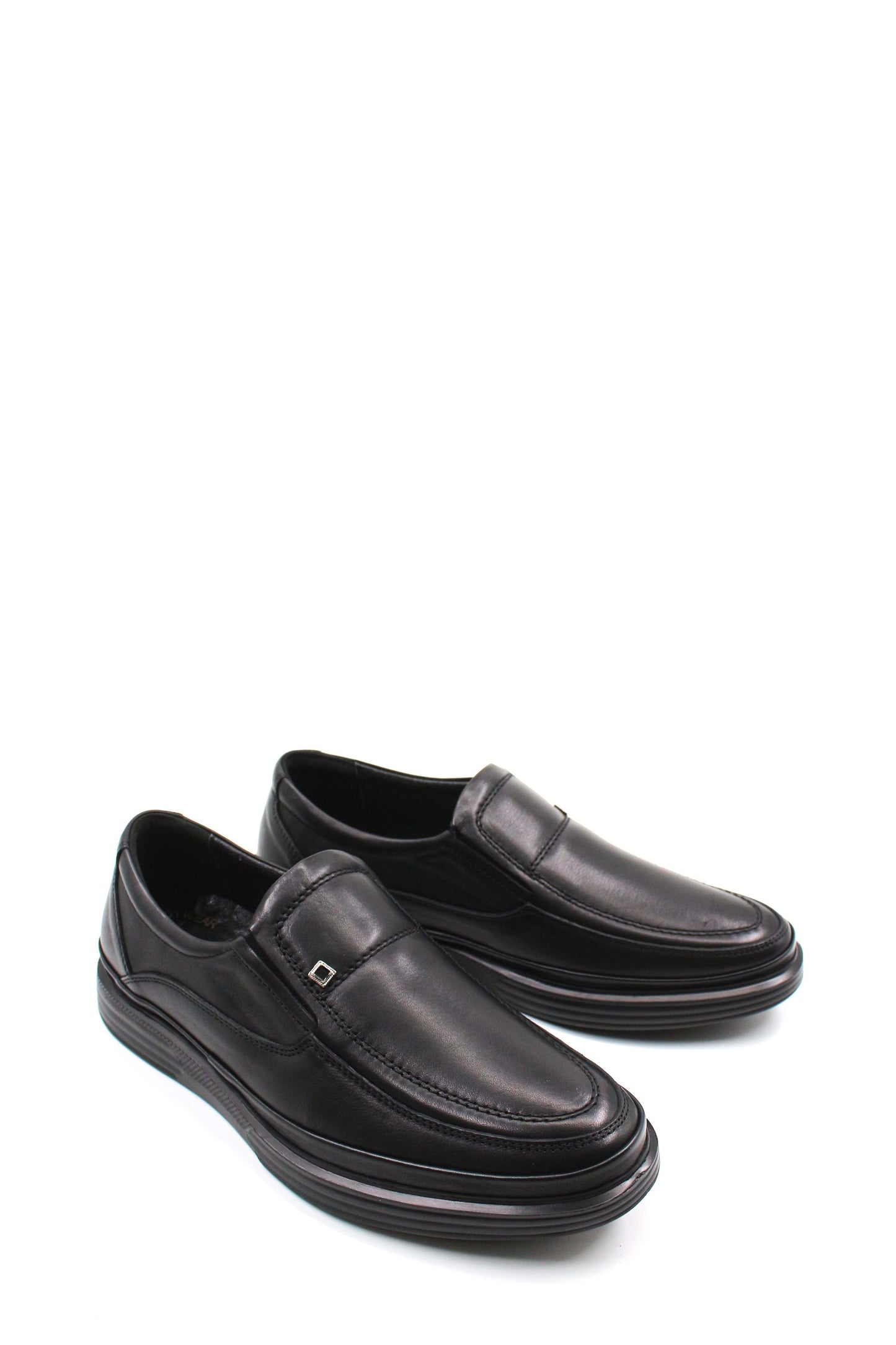 KOALA SYDNEY Men's Black Leather Loafers Slip-On Wessi