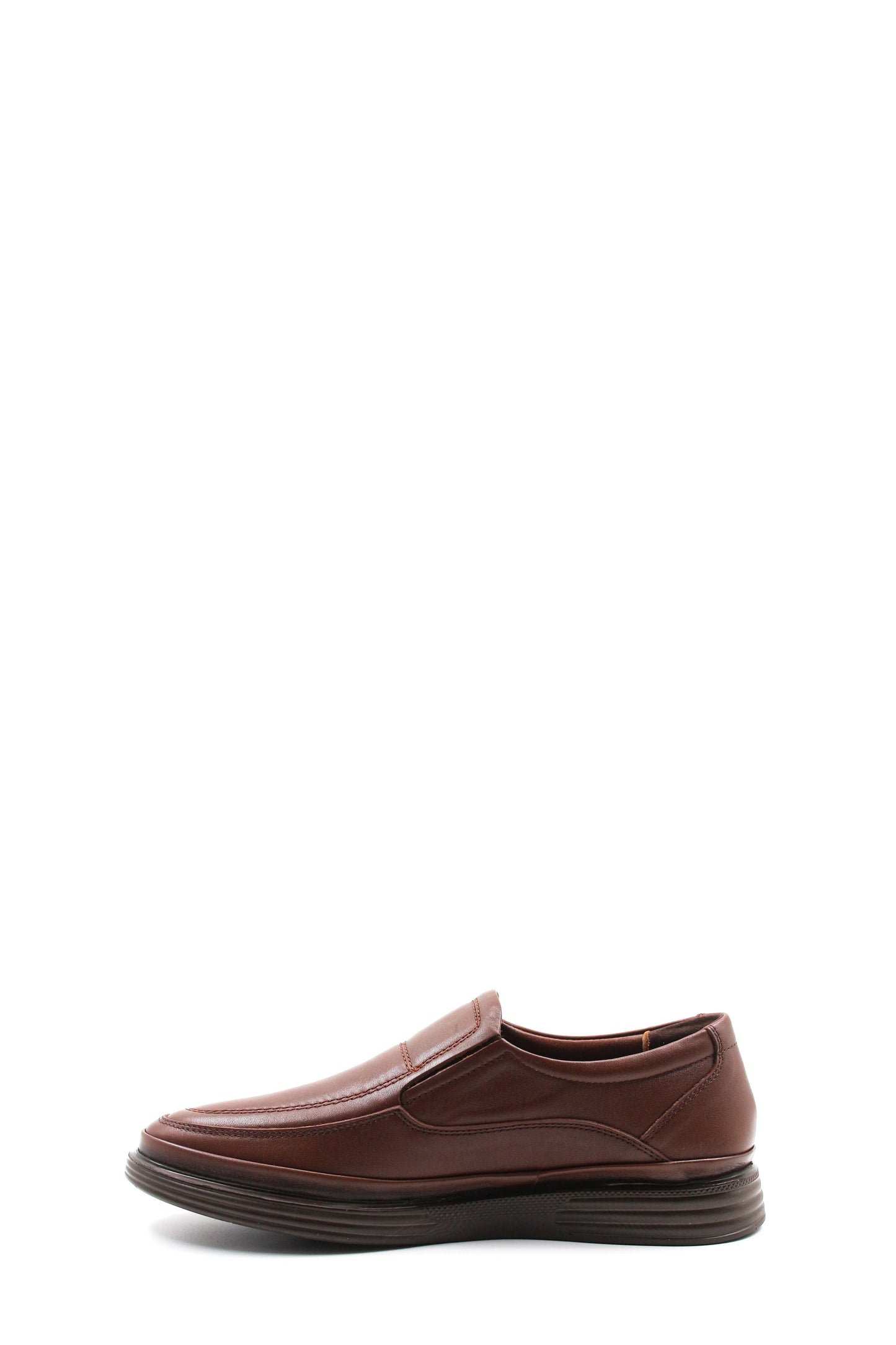 KOALA SYDNEY Men's Brown Leather Slip-On Loafers with Cushioned Sole