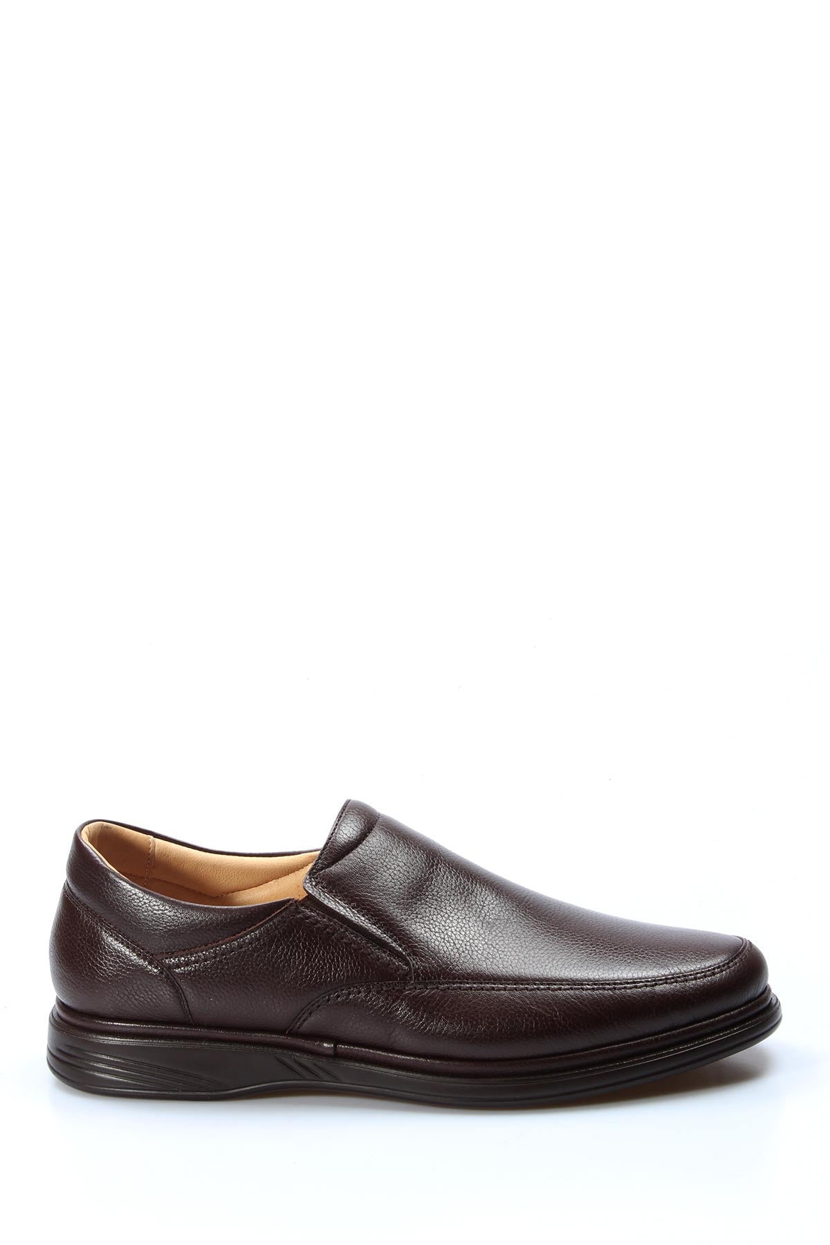 KOALA SYDNEY Men's Brown Leather Slip-On Loafers with Cushioned Sole
