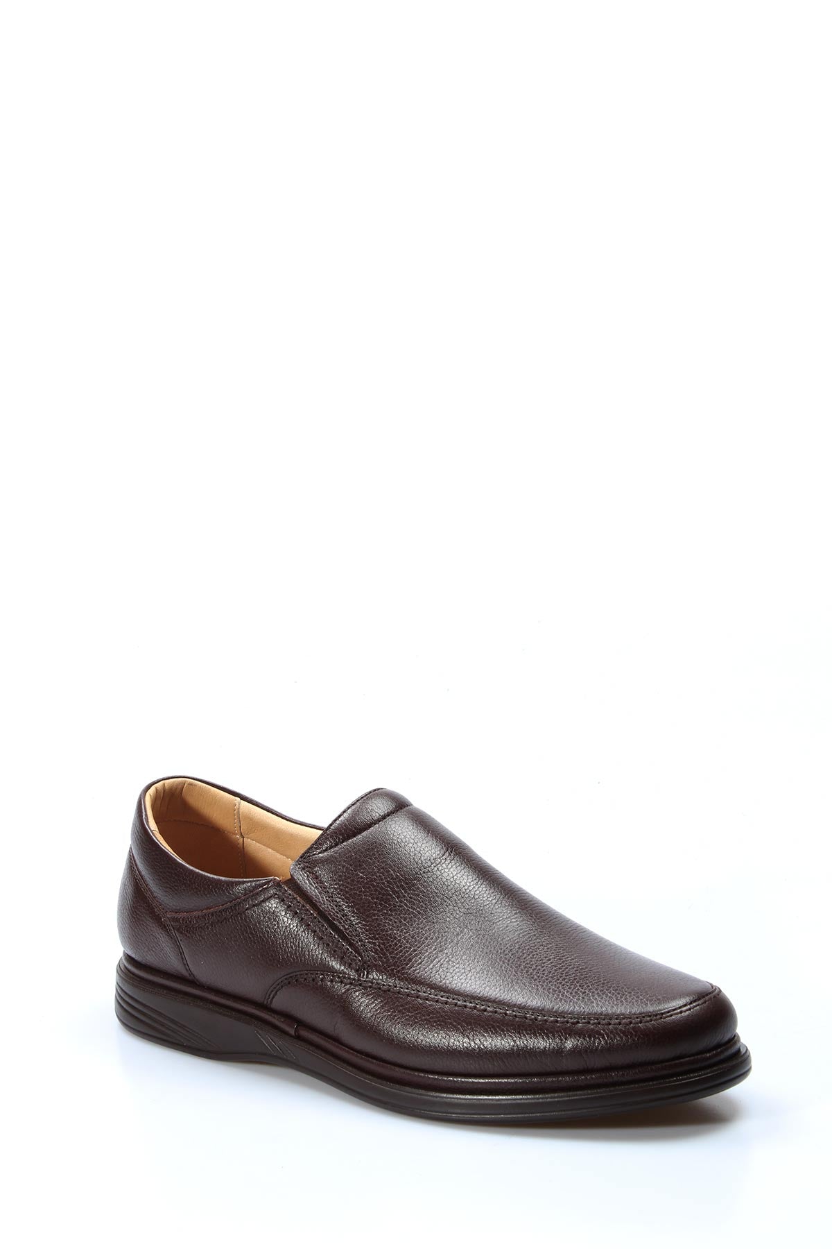 KOALA SYDNEY Men's Brown Leather Slip-On Loafers with Cushioned Sole