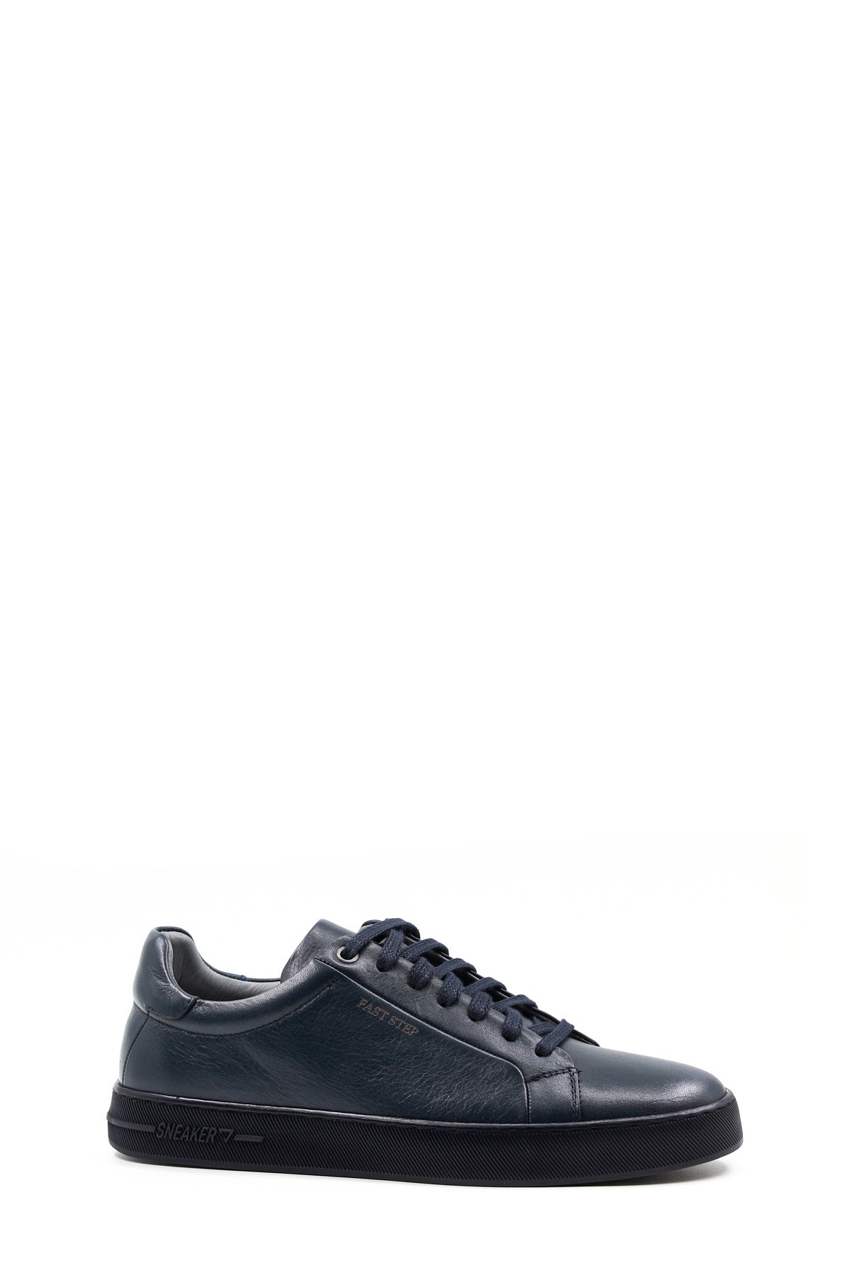 KOALA SYDNEY Men's Navy Blue Leather Casual Sneakers