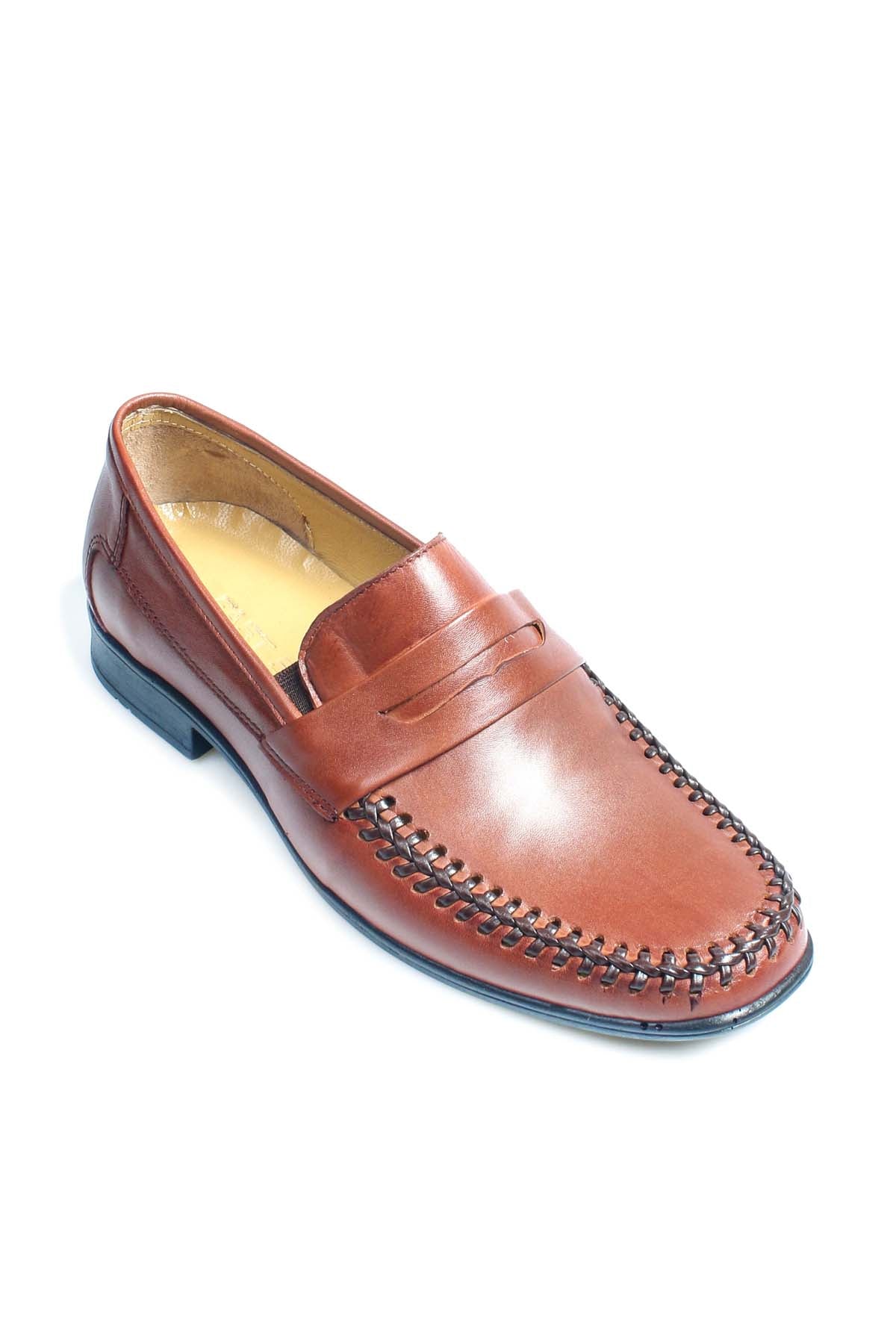 KOALA SYDNEY Men's Tan Leather Moccasin Loafers-Wessi