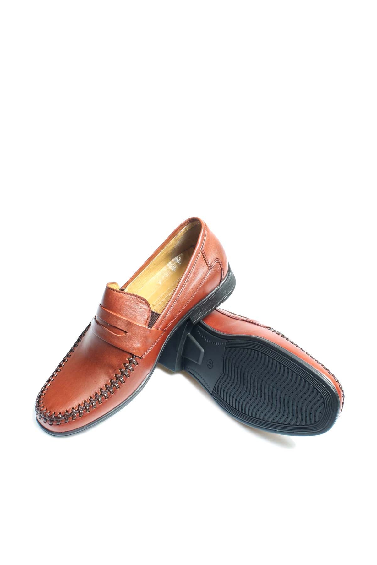 KOALA SYDNEY Men's Tan Leather Moccasin Loafers-Wessi