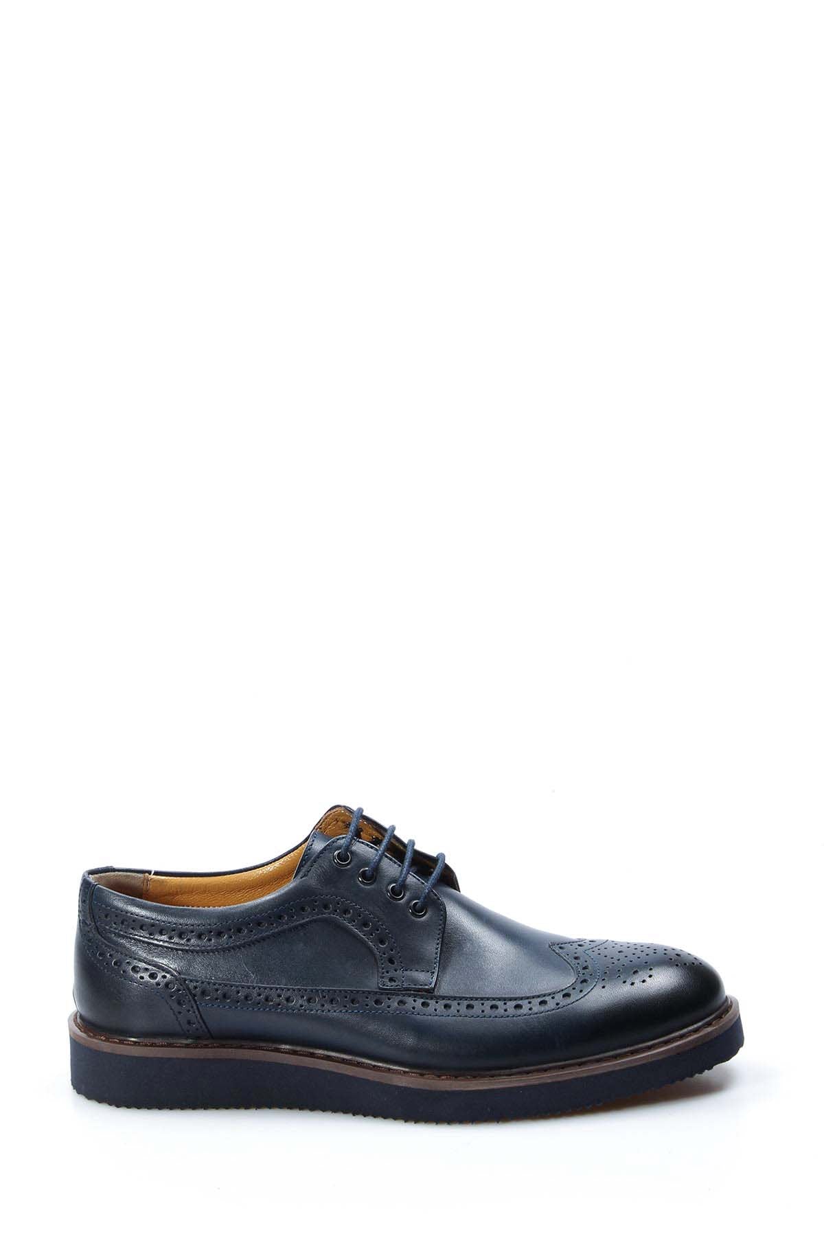KOALA SYDNEY Men's Navy Blue Brogue Leather Shoes -
