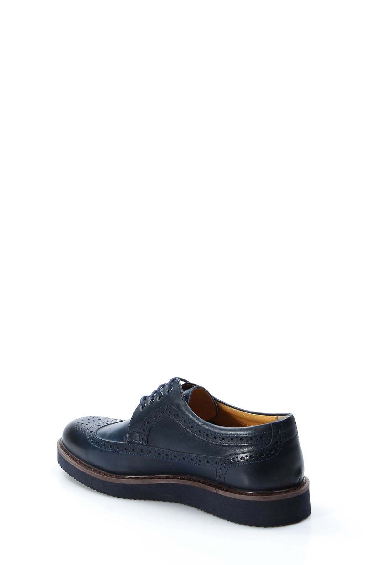 KOALA SYDNEY Men's Navy Blue Brogue Leather Shoes -