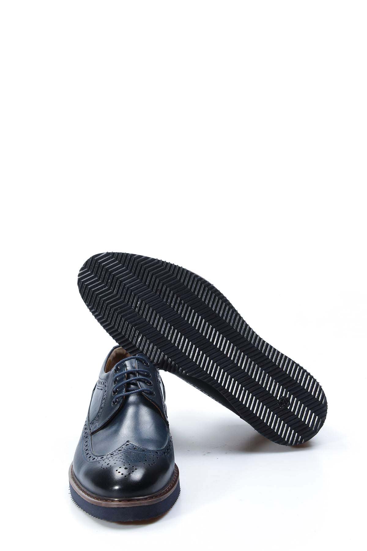 KOALA SYDNEY Men's Navy Blue Brogue Leather Shoes -