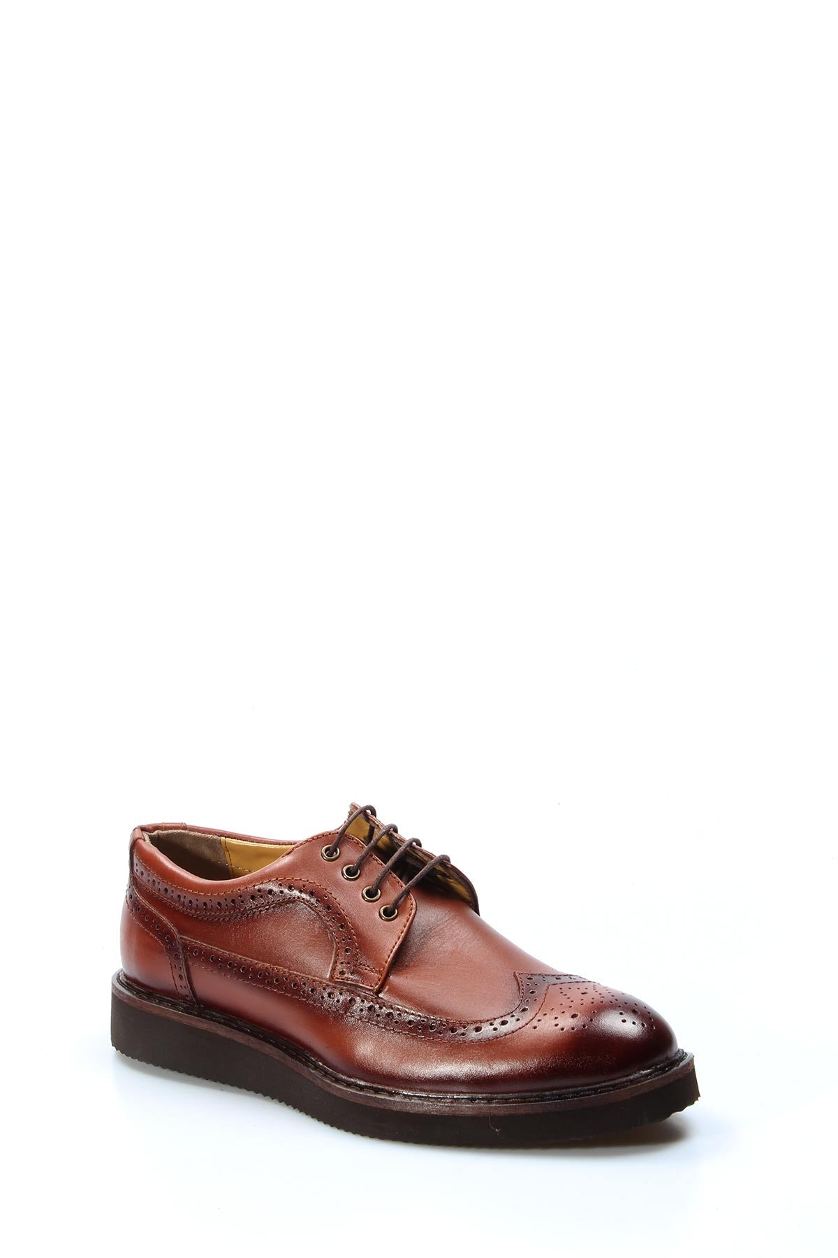 KOALA SYDNEY Men's Brown Brogue Leather Dress Shoes