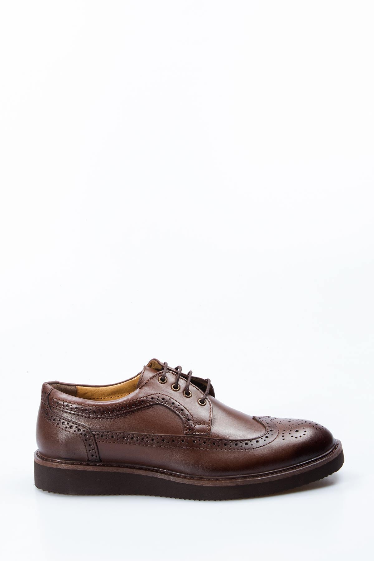 Men's Brown Brogue Leather Shoes