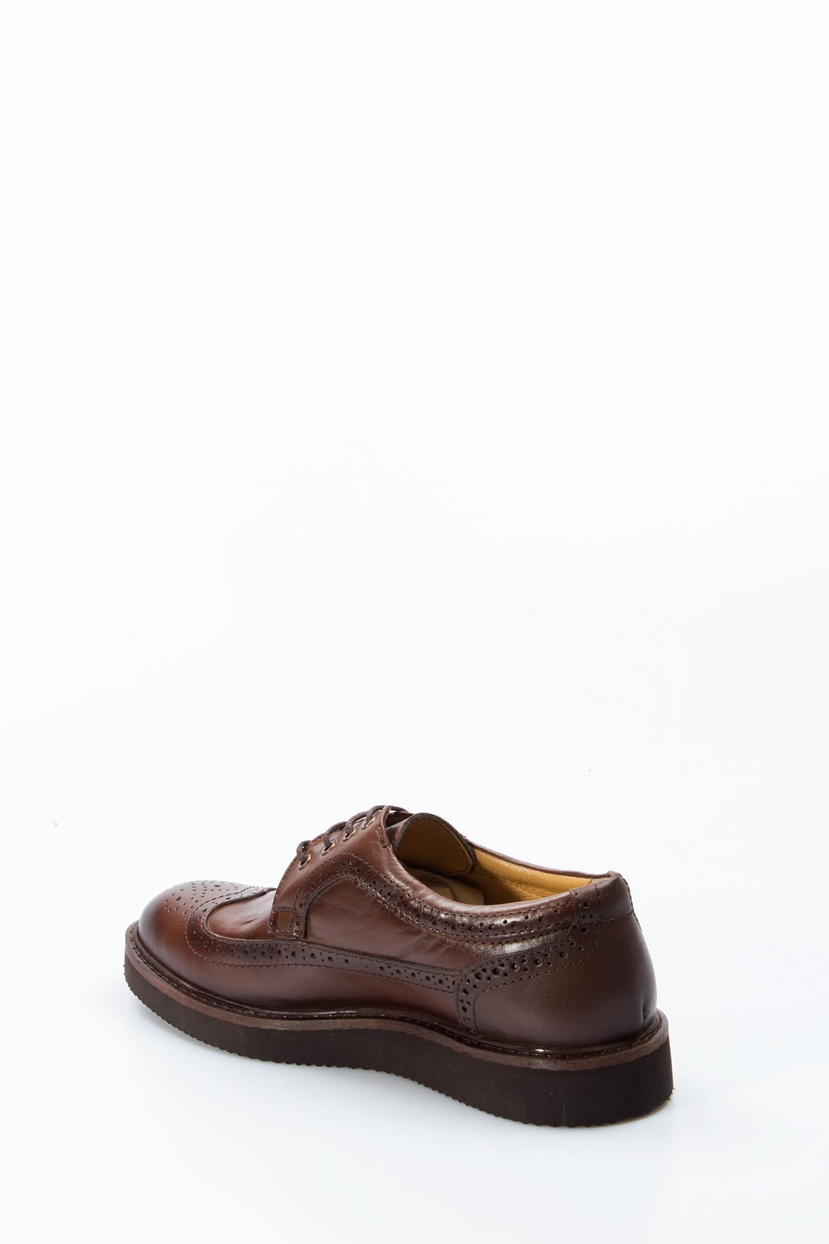 Men's Brown Brogue Leather Shoes