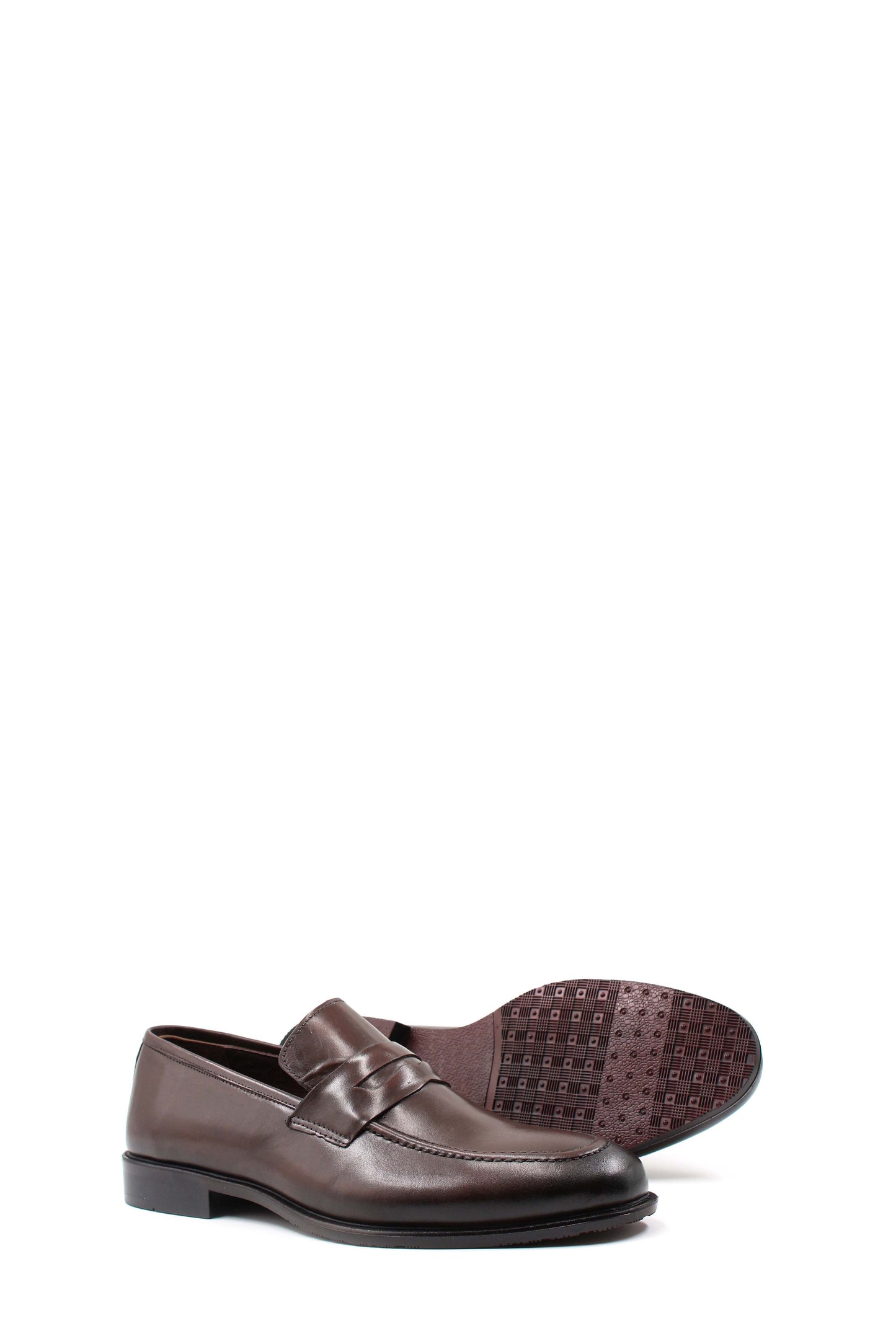 KOALA SYDNEY Brown Leather Penny Loafers Wessi