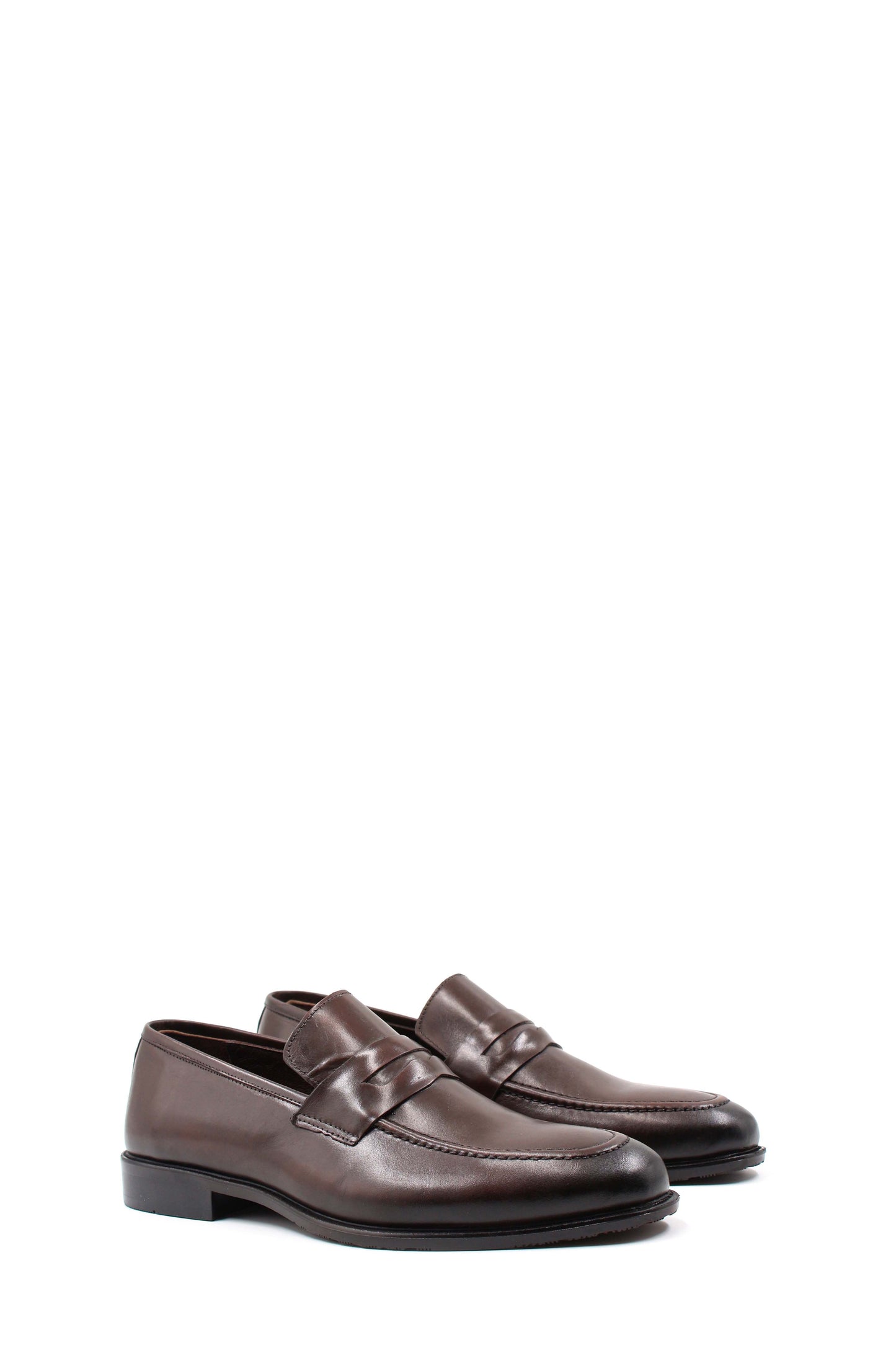 KOALA SYDNEY Brown Leather Penny Loafers Wessi