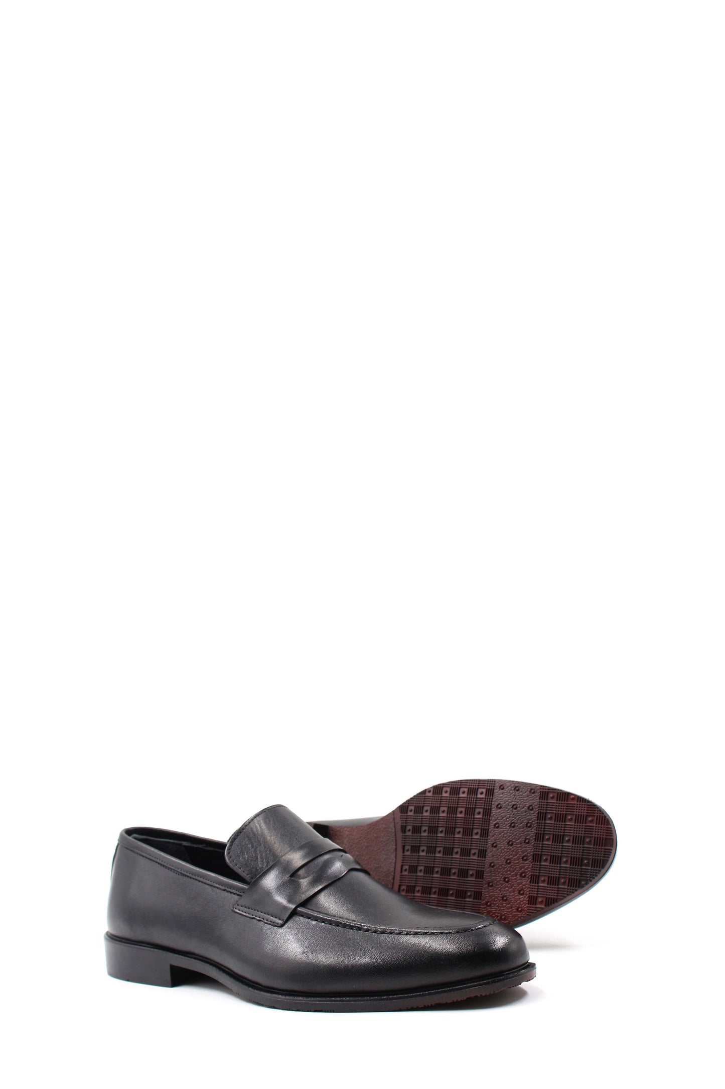 KOALA SYDNEY Black Leather Penny Loafers Wessi