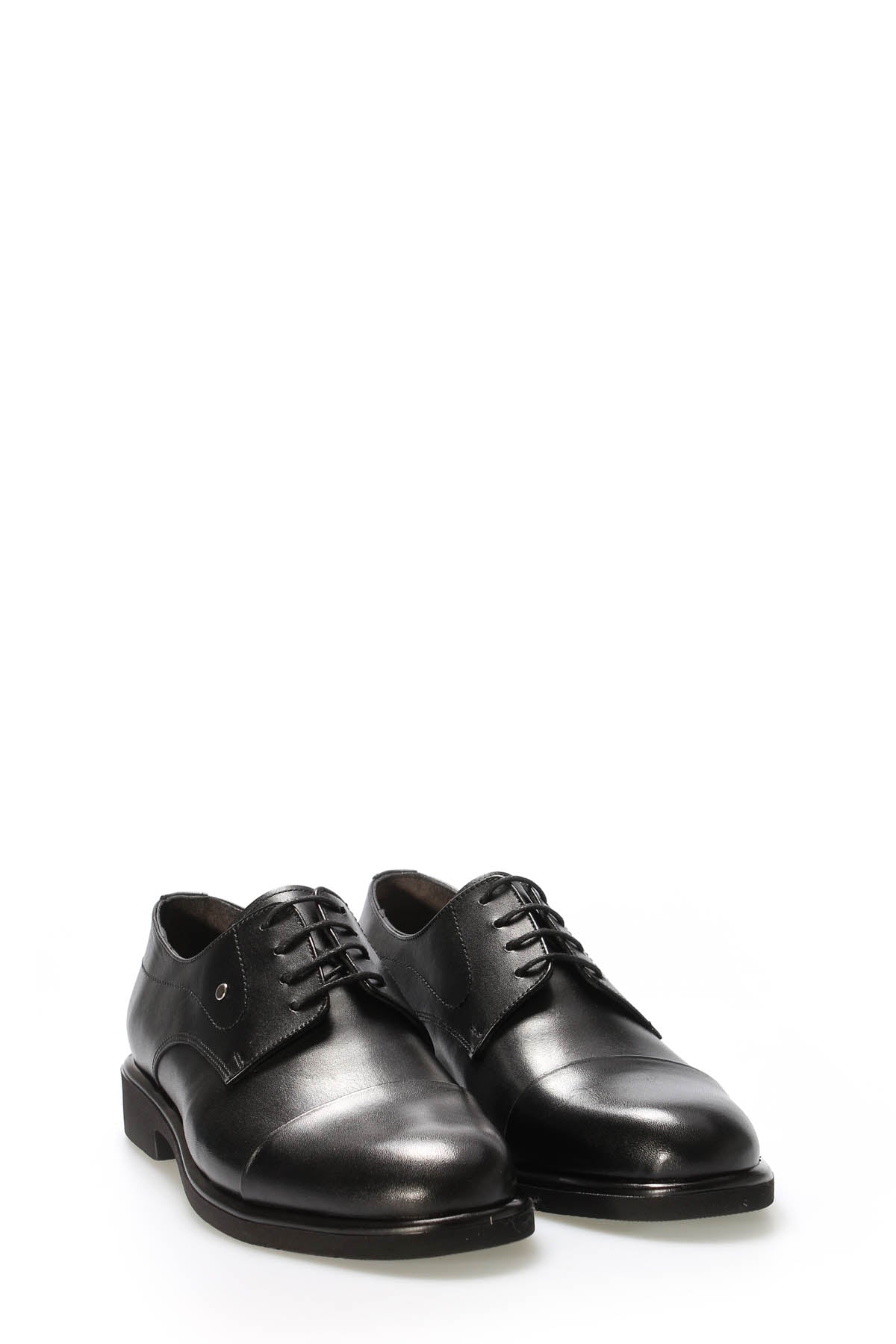 Hakiki Deri Erkek Klasik Ayakkabı 223MA4001 Siyah Antik