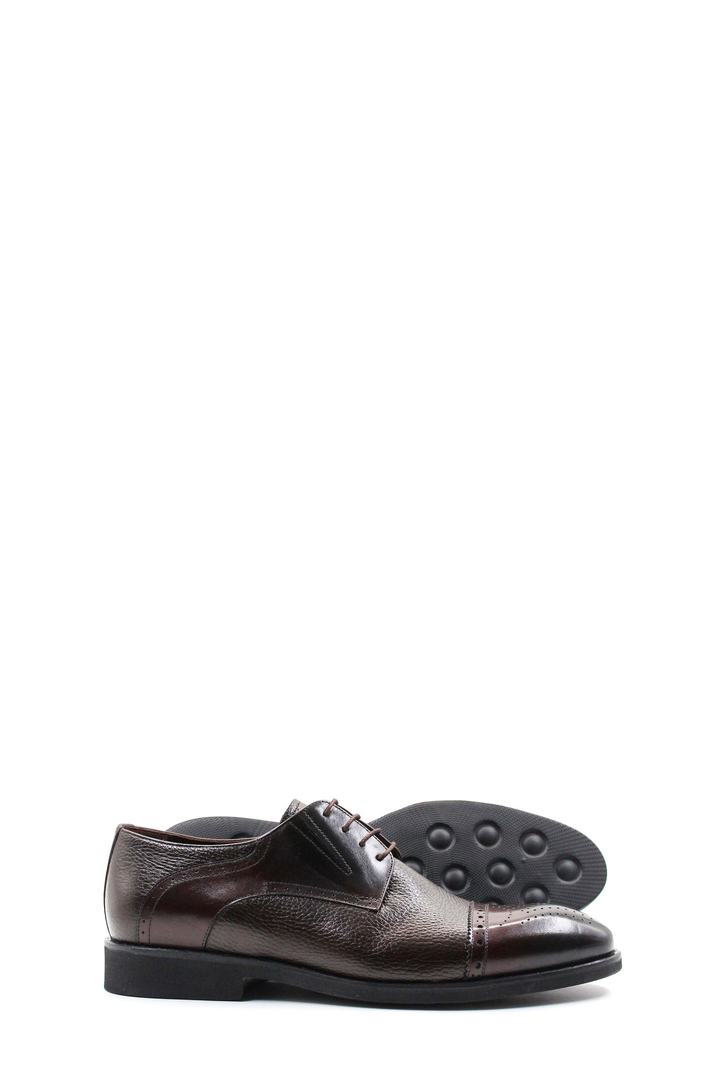 KOALA SYDNEY Men's Elegant Brown Brogue Leather Dress Shoes