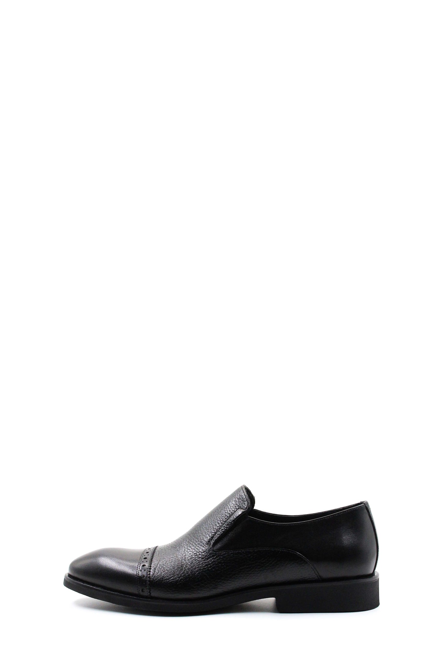 KOALA SYDNEY Black Leather Cap-Toe Loafers Wessi
