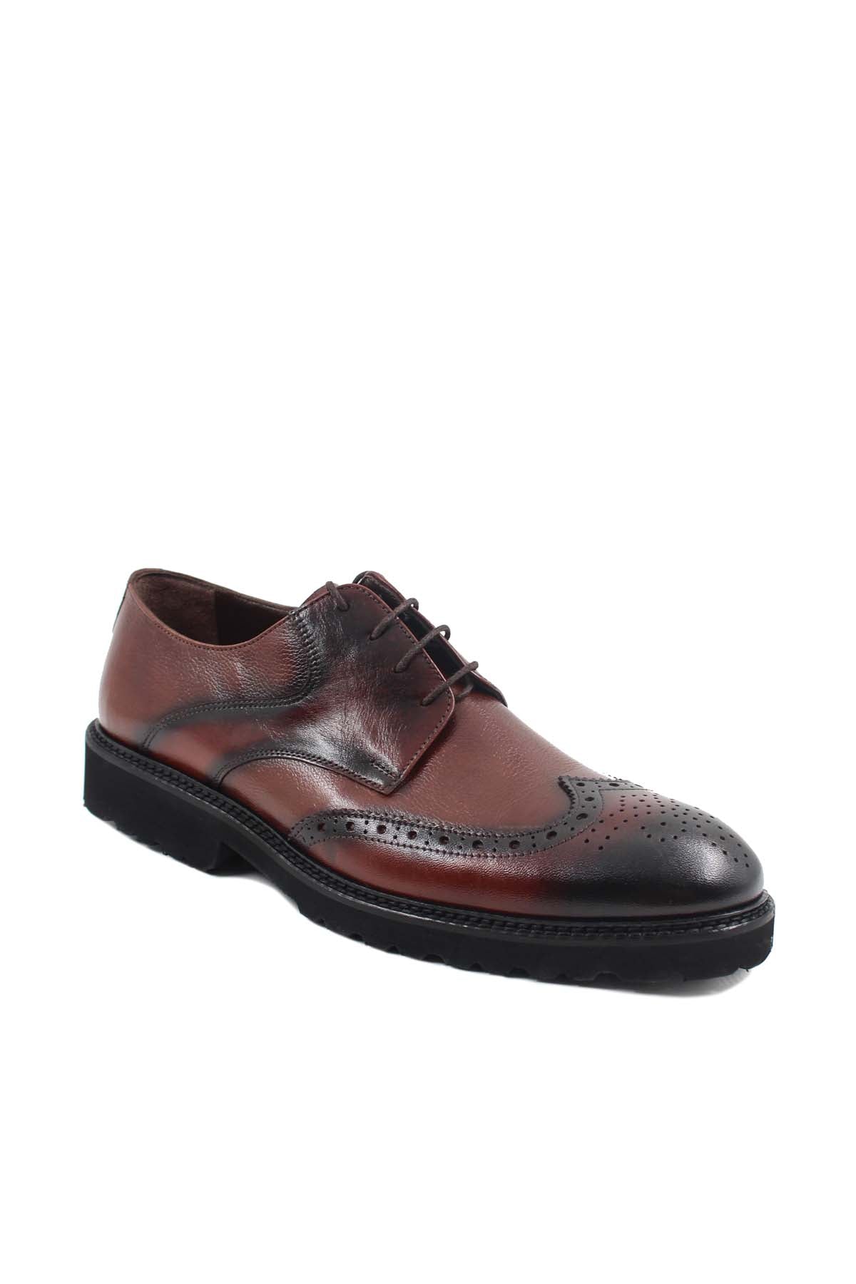 KOALA SYDNEY Men's Brown Leather Brogue Dress Shoes
