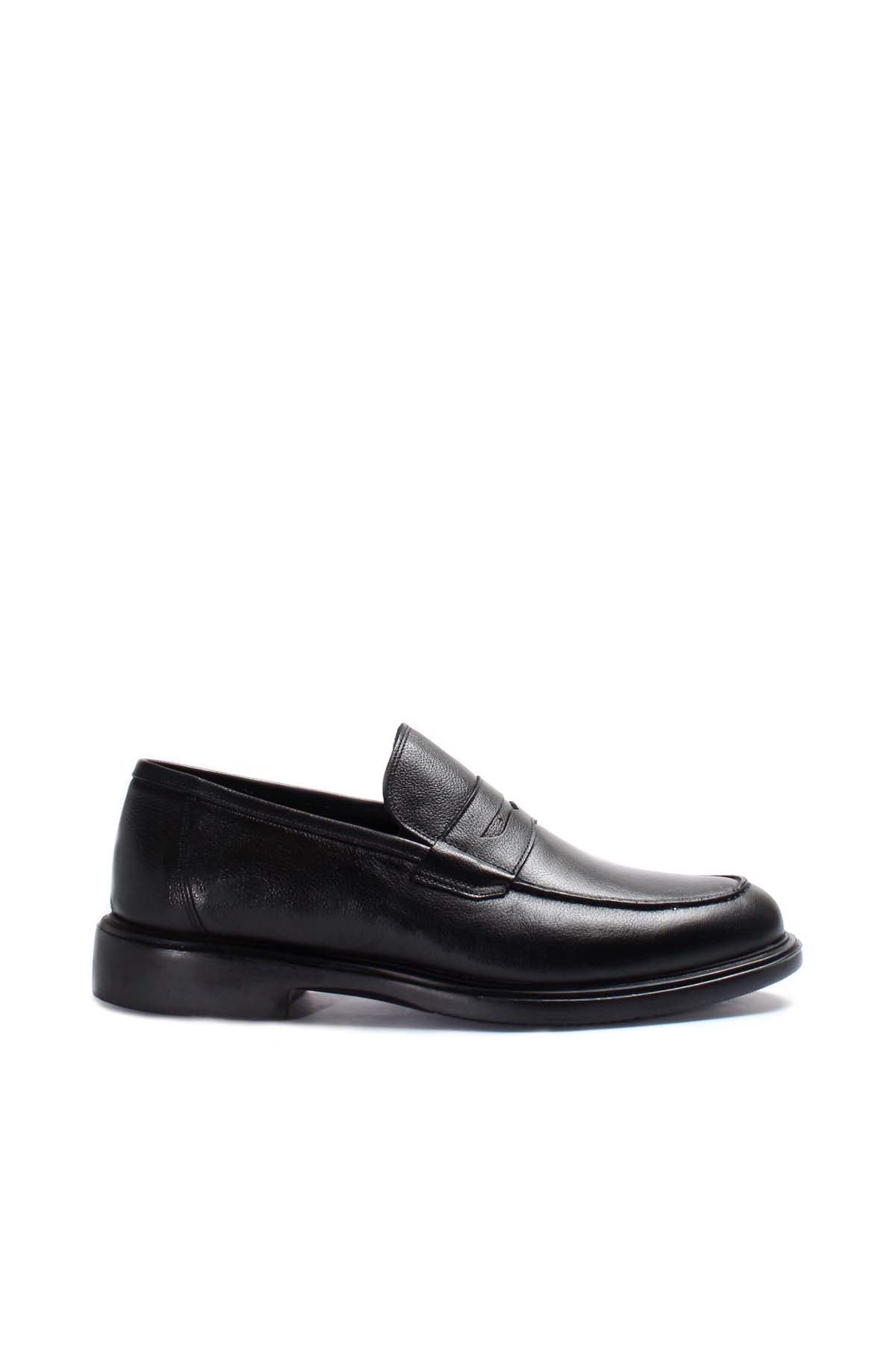 KOALA SYDNEY Men's Black Leather Penny Loafers-Wessi
