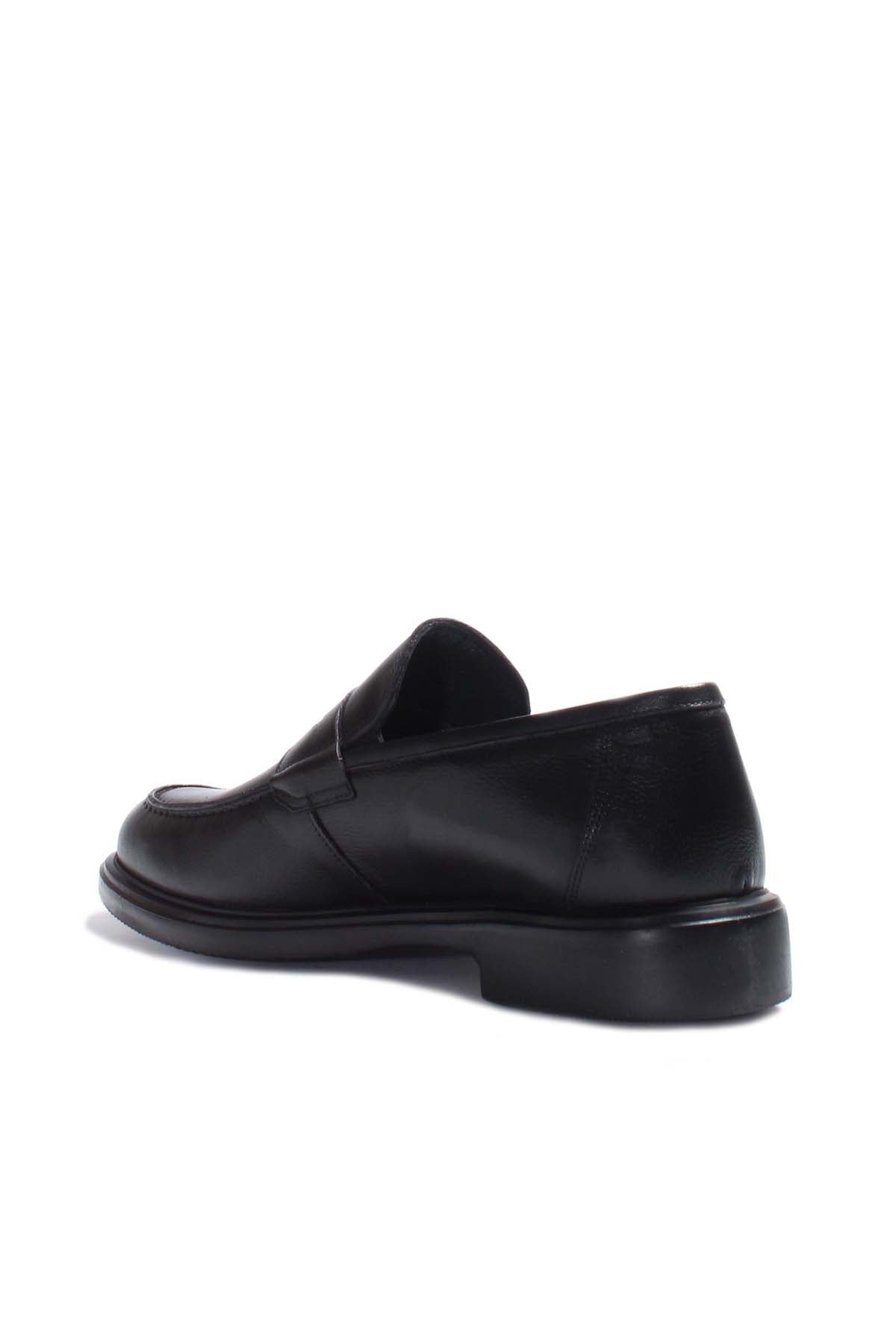 KOALA SYDNEY Men's Black Leather Penny Loafers-Wessi