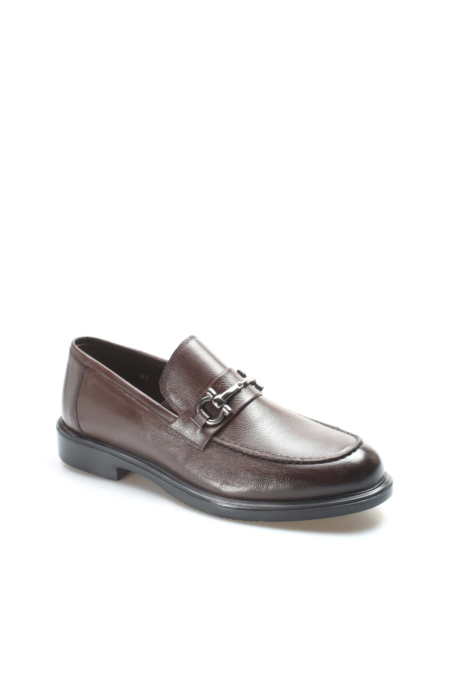 KOALA SYDNEY Men's Brown Leather Buckle Loafers-Wessi