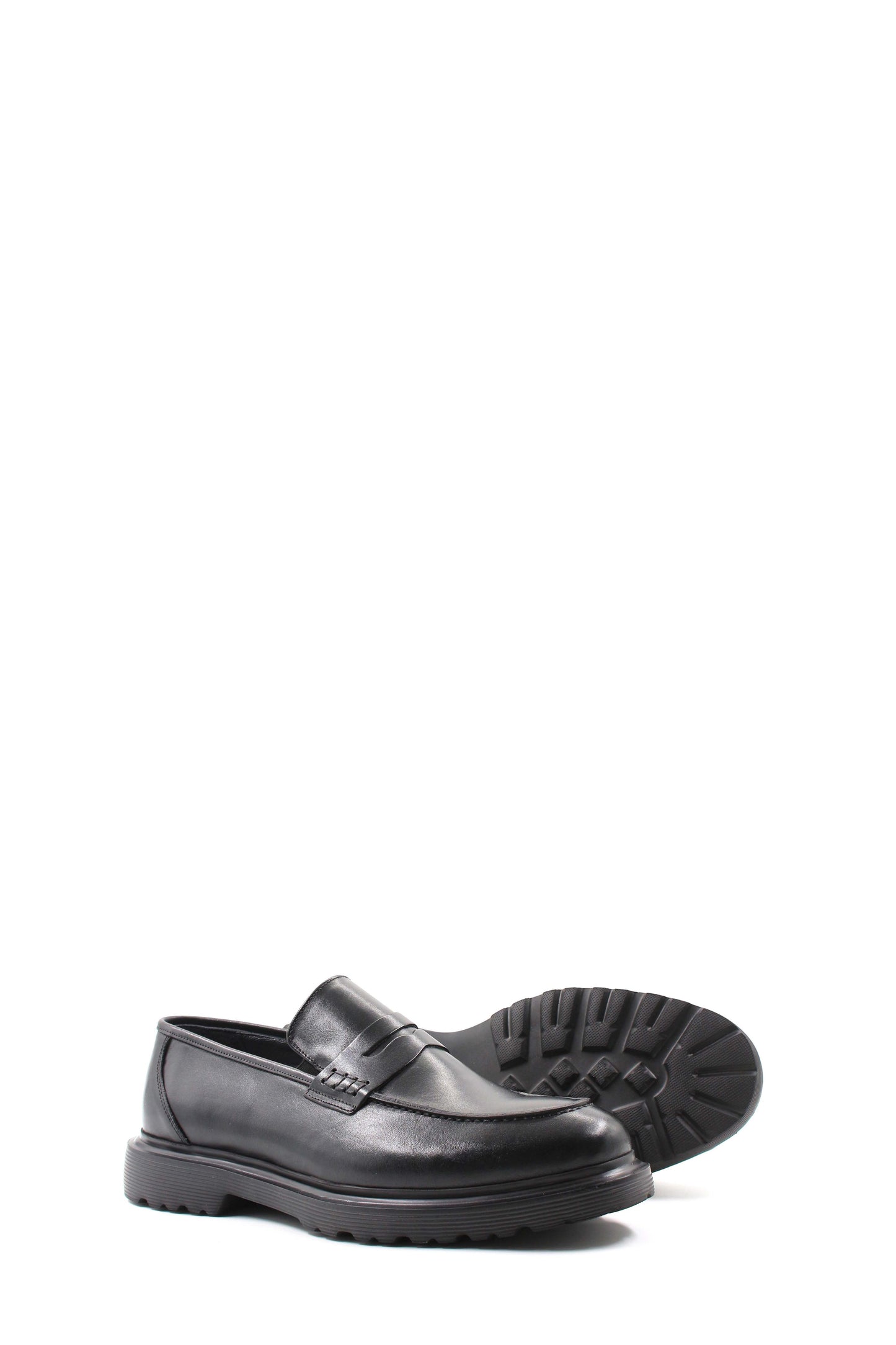 KOALA SYDNEY Black Leather Chunky Loafers
