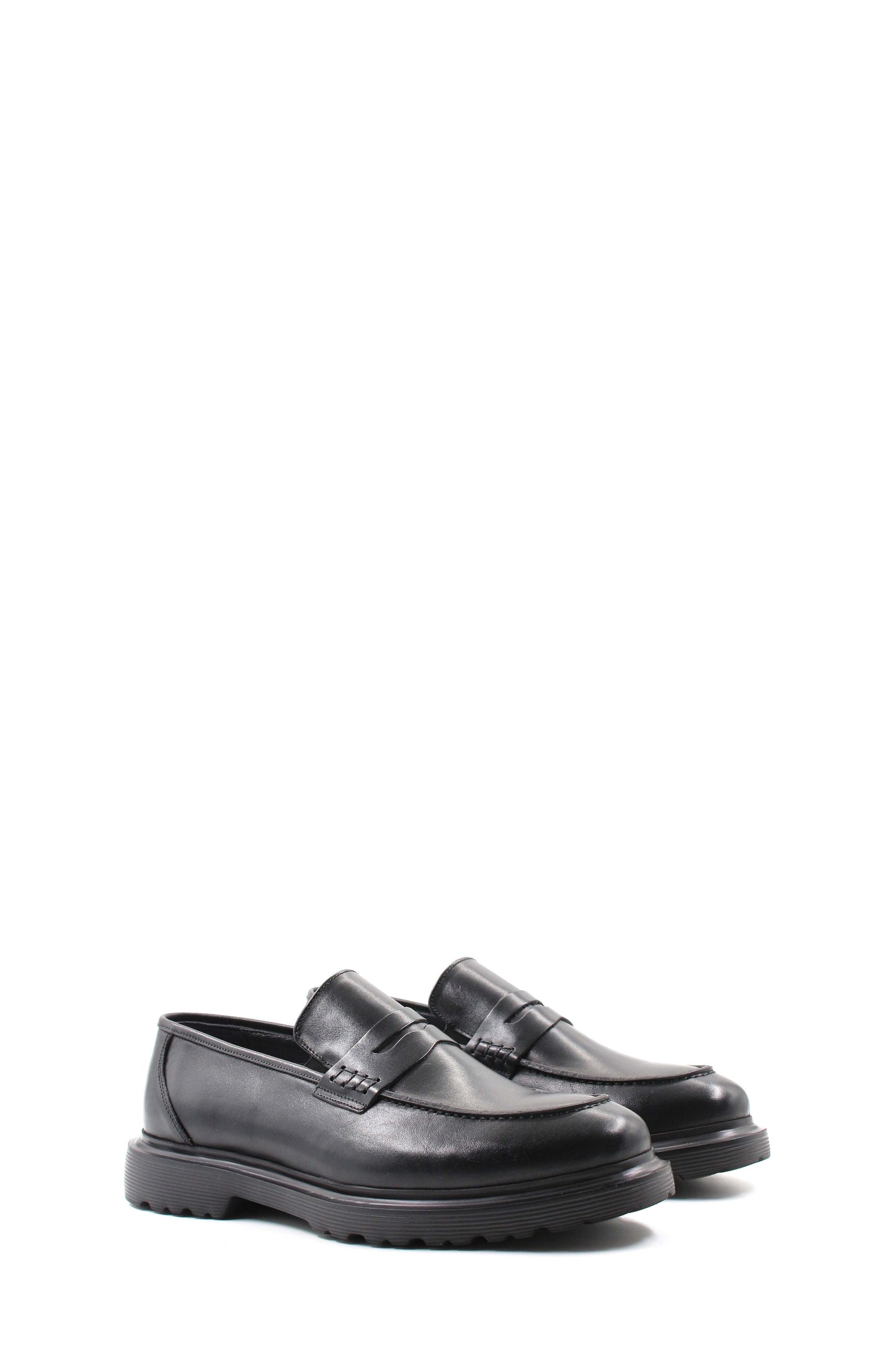 KOALA SYDNEY Black Leather Chunky Loafers