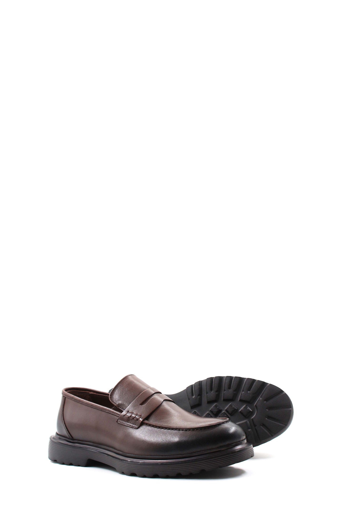 KOALA SYDNEY Brown Leather Chunky Loafers Wessi