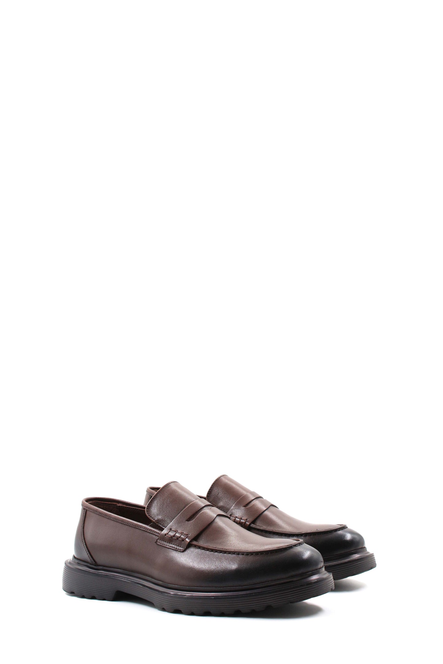KOALA SYDNEY Brown Leather Chunky Loafers Wessi