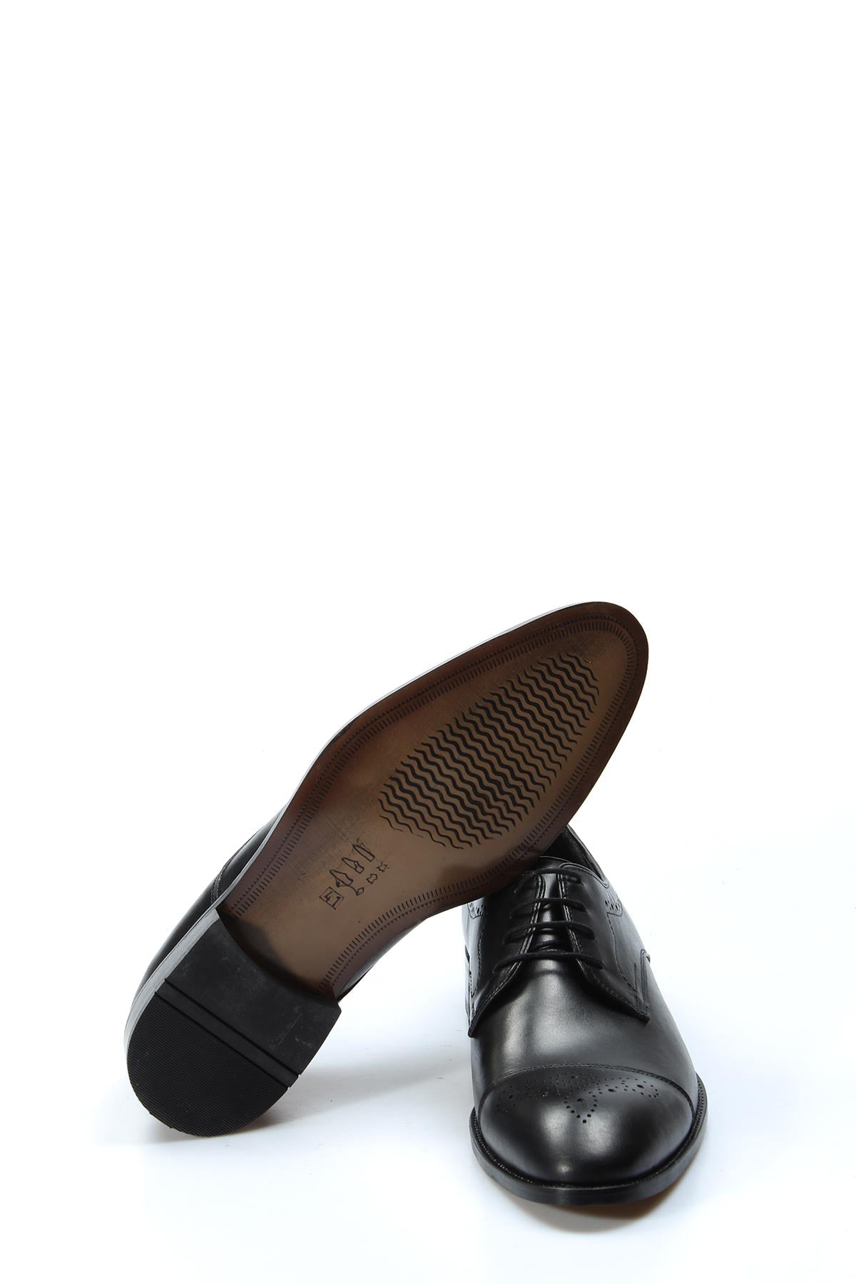 KOALA SYDNEY Men's Black Leather Oxford Dress Shoes