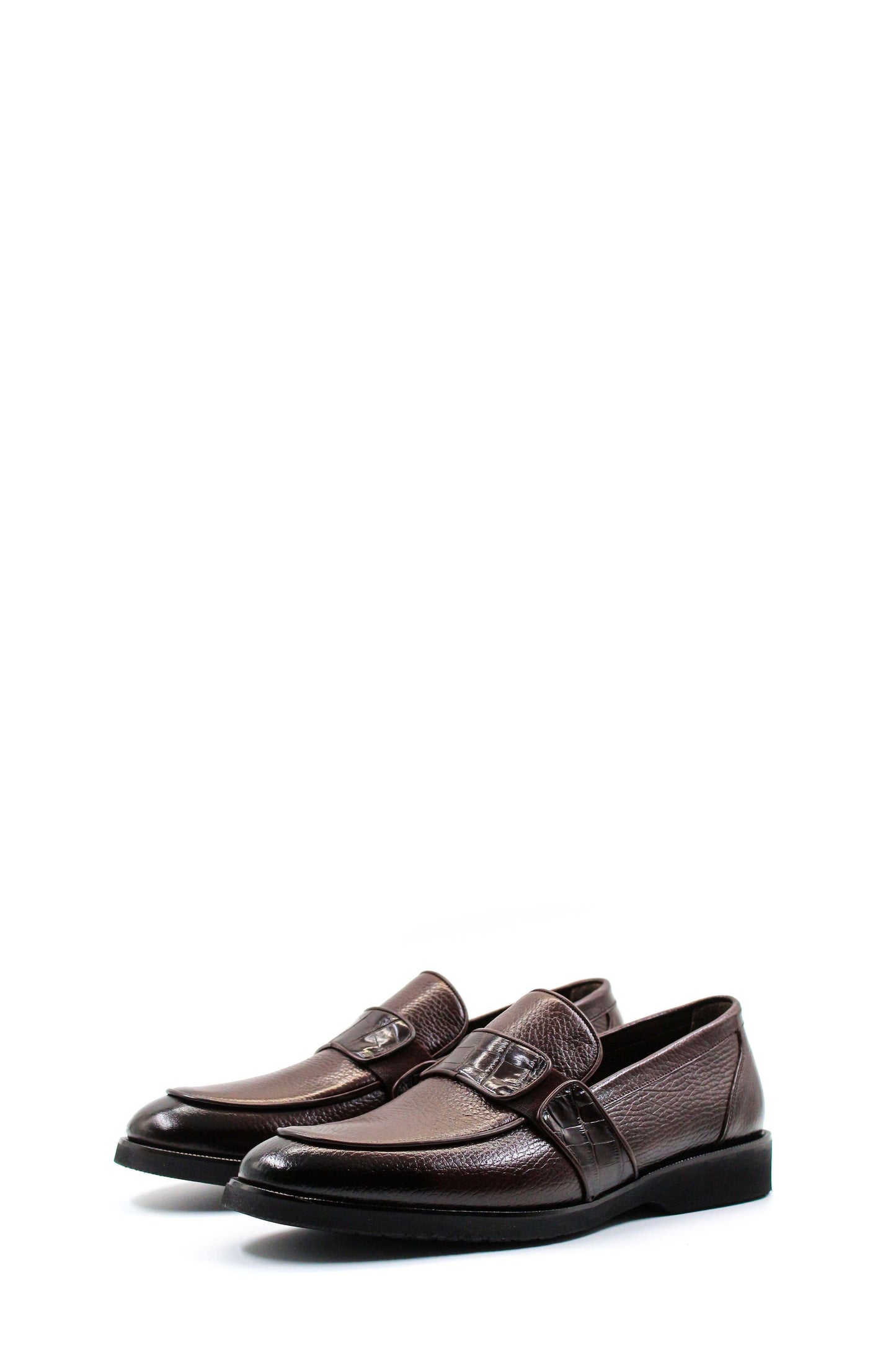 KOALA SYDNEY Men's Brown Leather Formal Loafers-Wessi
