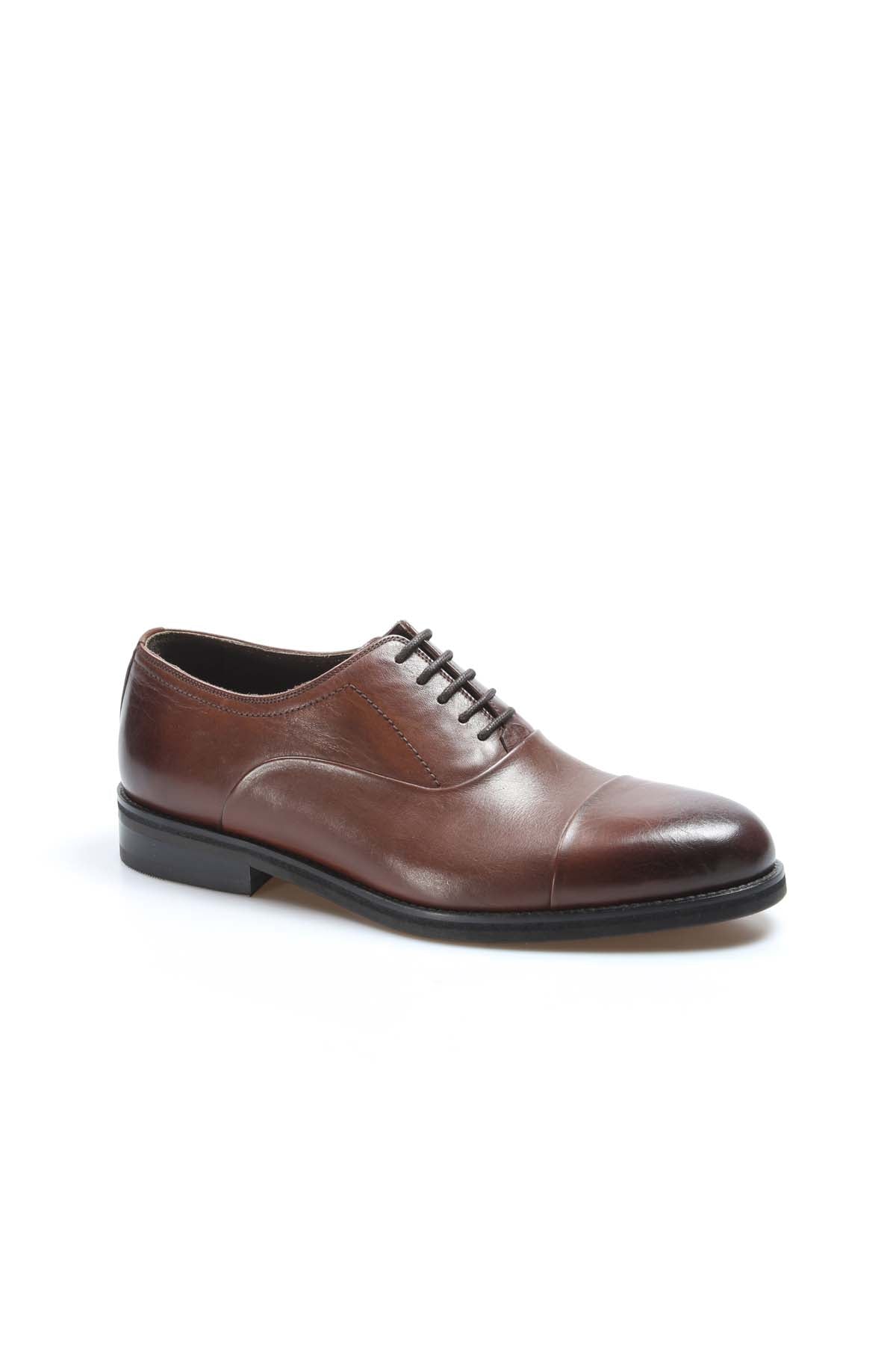 KOALA SYDNEY Men's Brown Leather Cap Toe Oxford Shoes