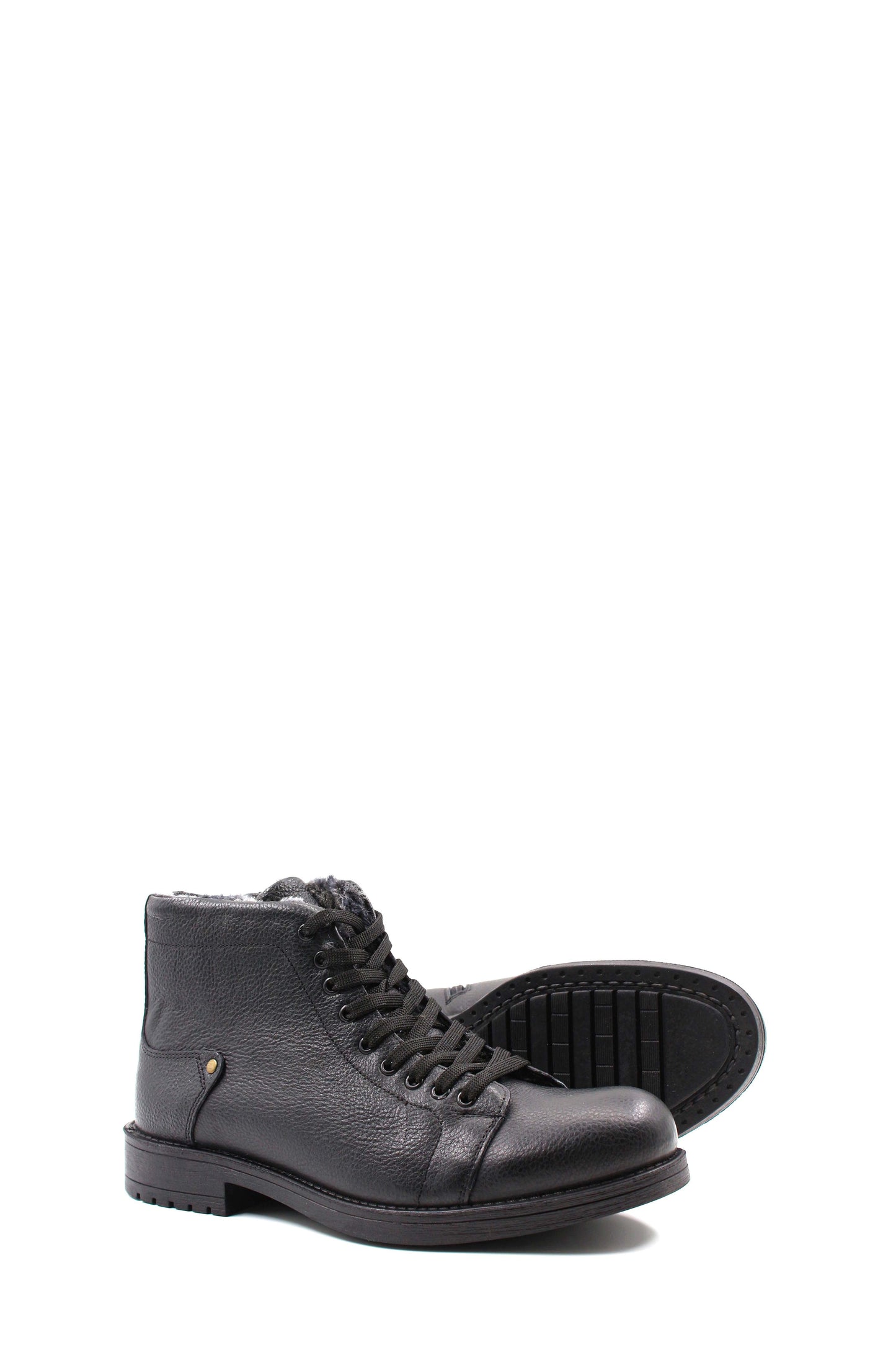 KOALA SYDNEY Black Leather Lace-Up Boots Wessi