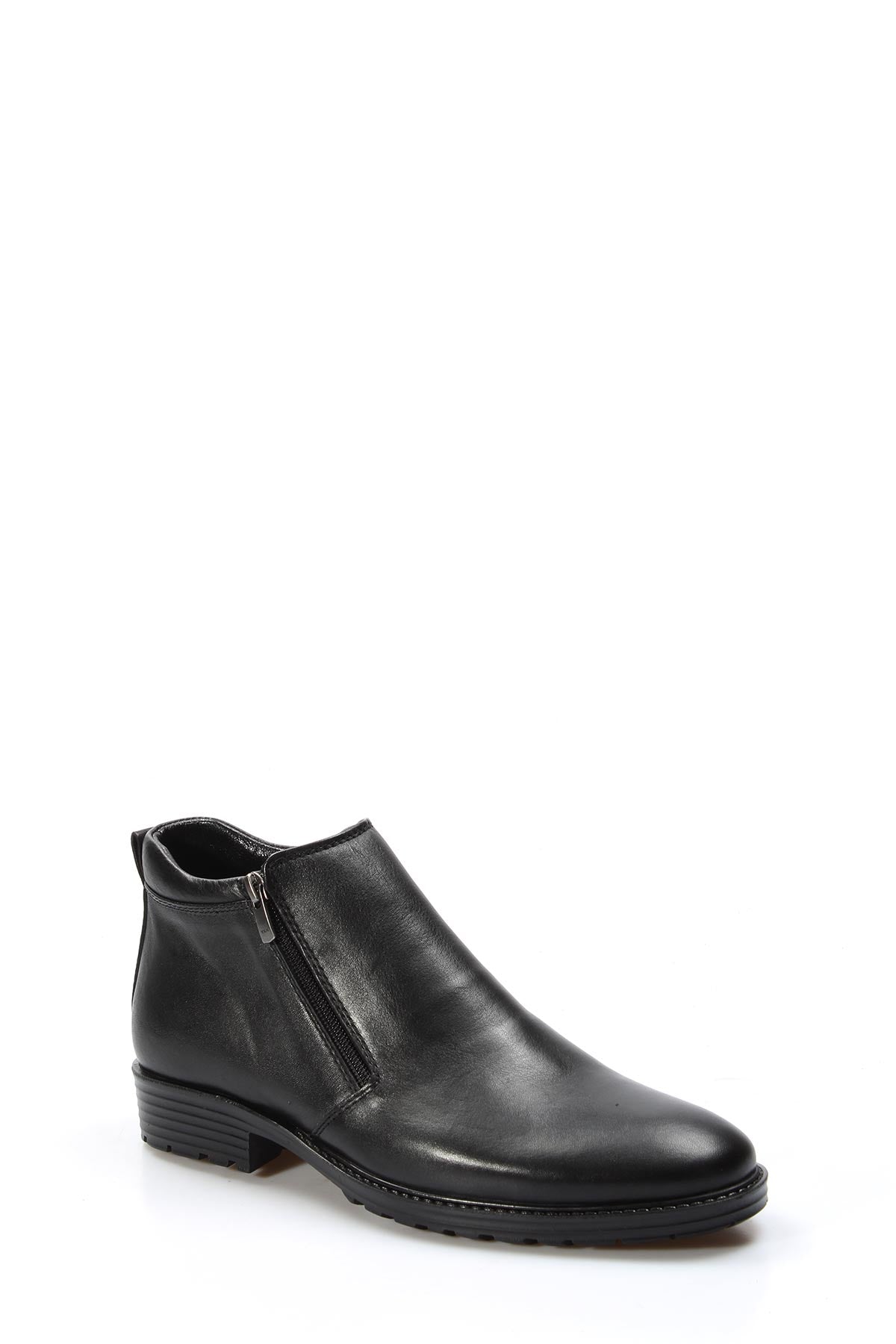 KOALA SYDNEY Men's Black Leather Zip Ankle Boots-Wessi