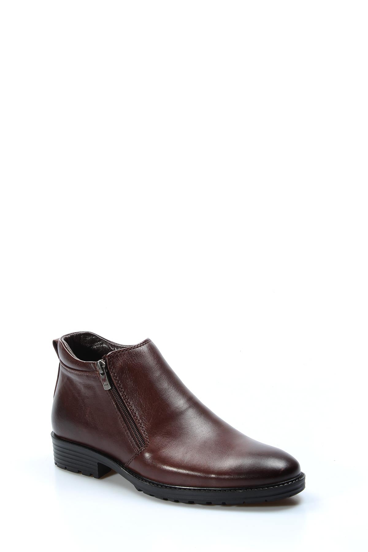KOALA SYDNEY Men's Brown Leather Zip Ankle Boots-Wessi