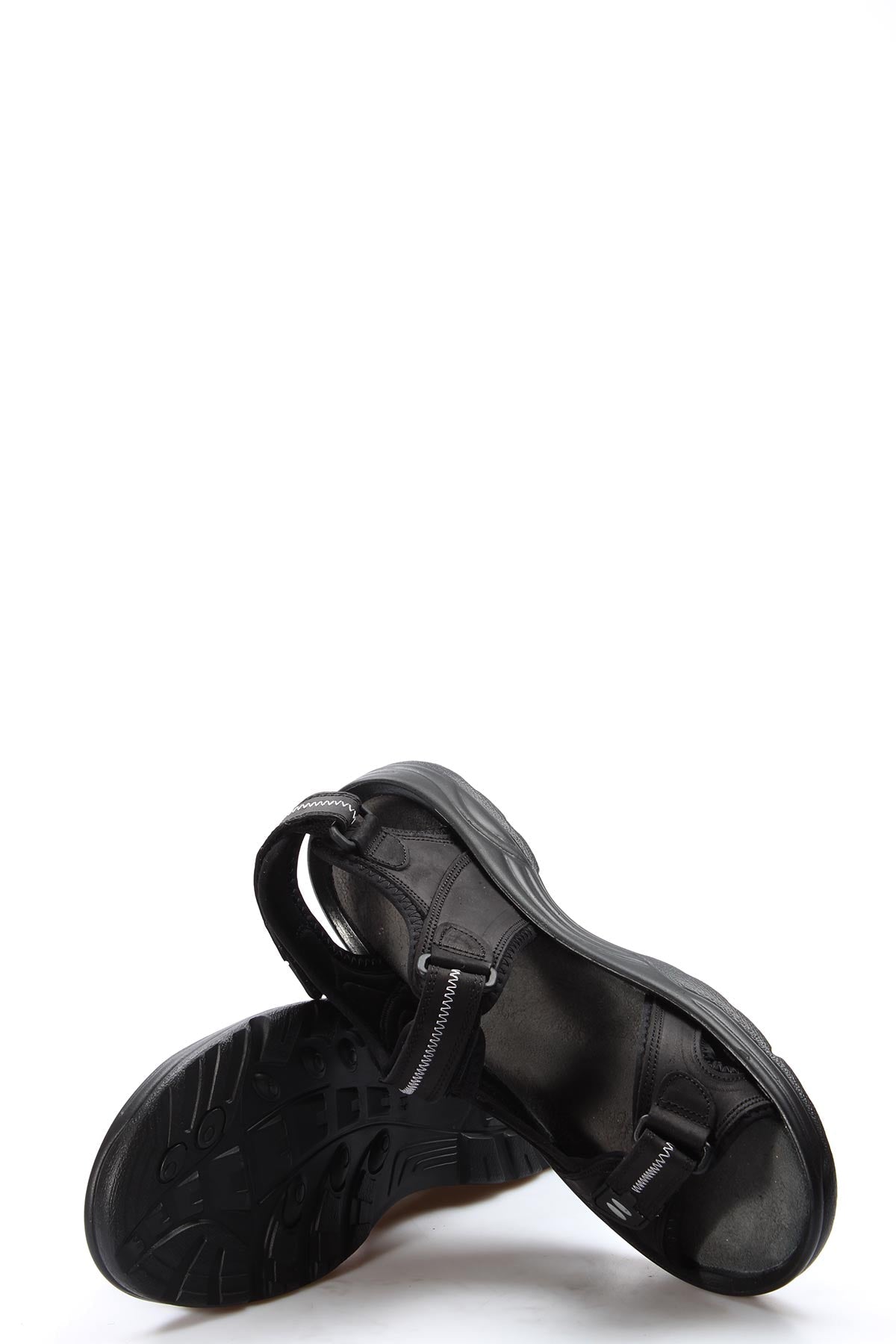 Black Breathable Strap Sandals-Wessi