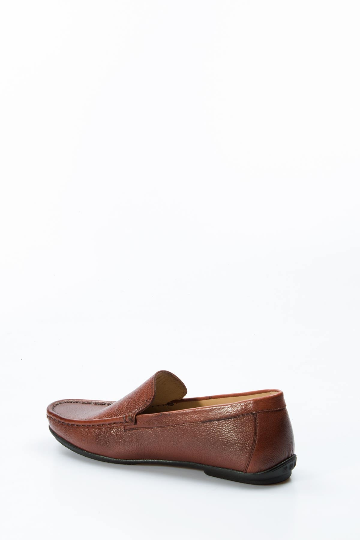KOALA SYDNEY Men's Brown Leather Loafers with Subtle Stitching and Sleek Design