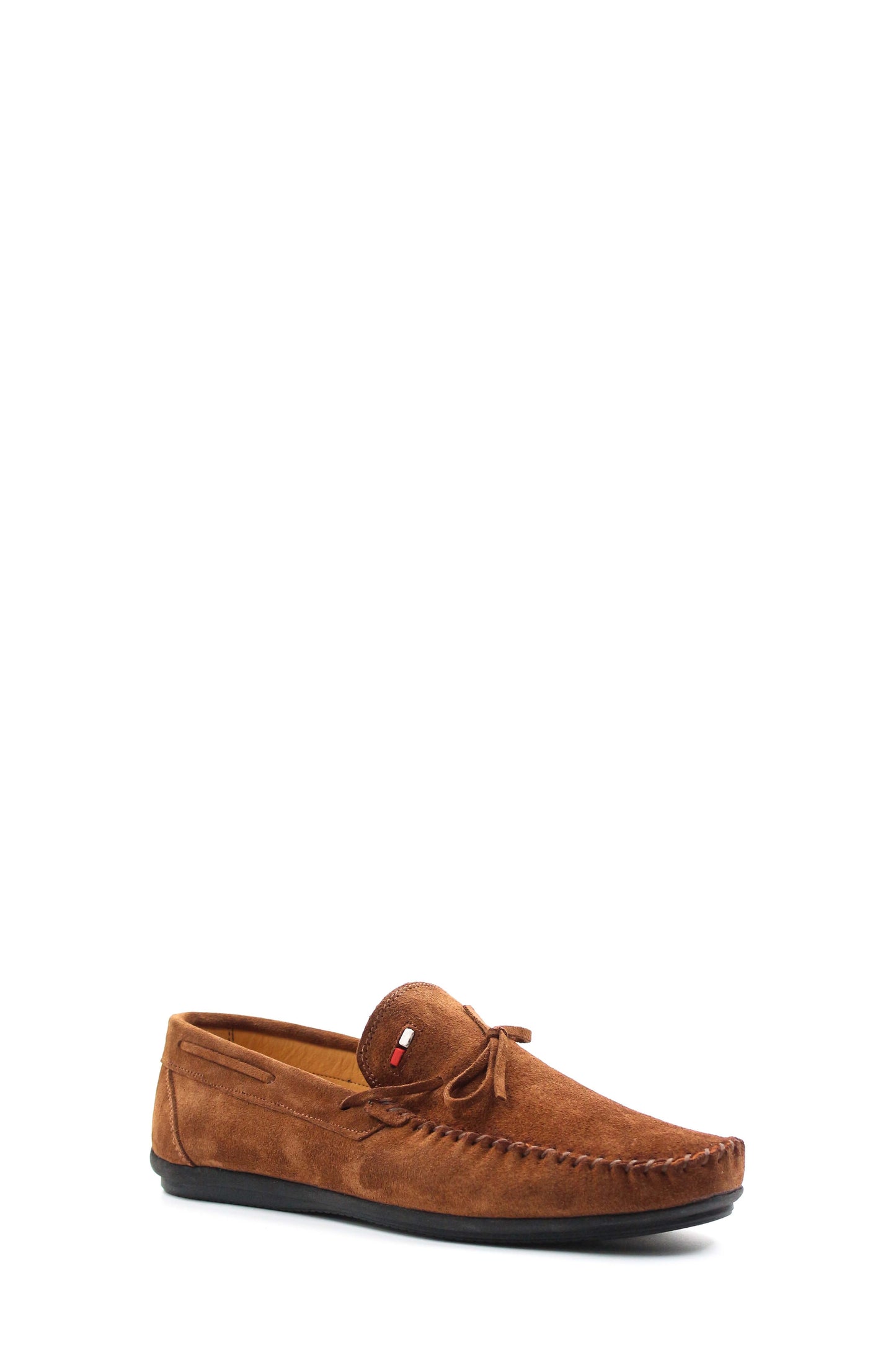 KOALA SYDNEY Men's Brown Suede Bow-Tie Moccasin Loafers