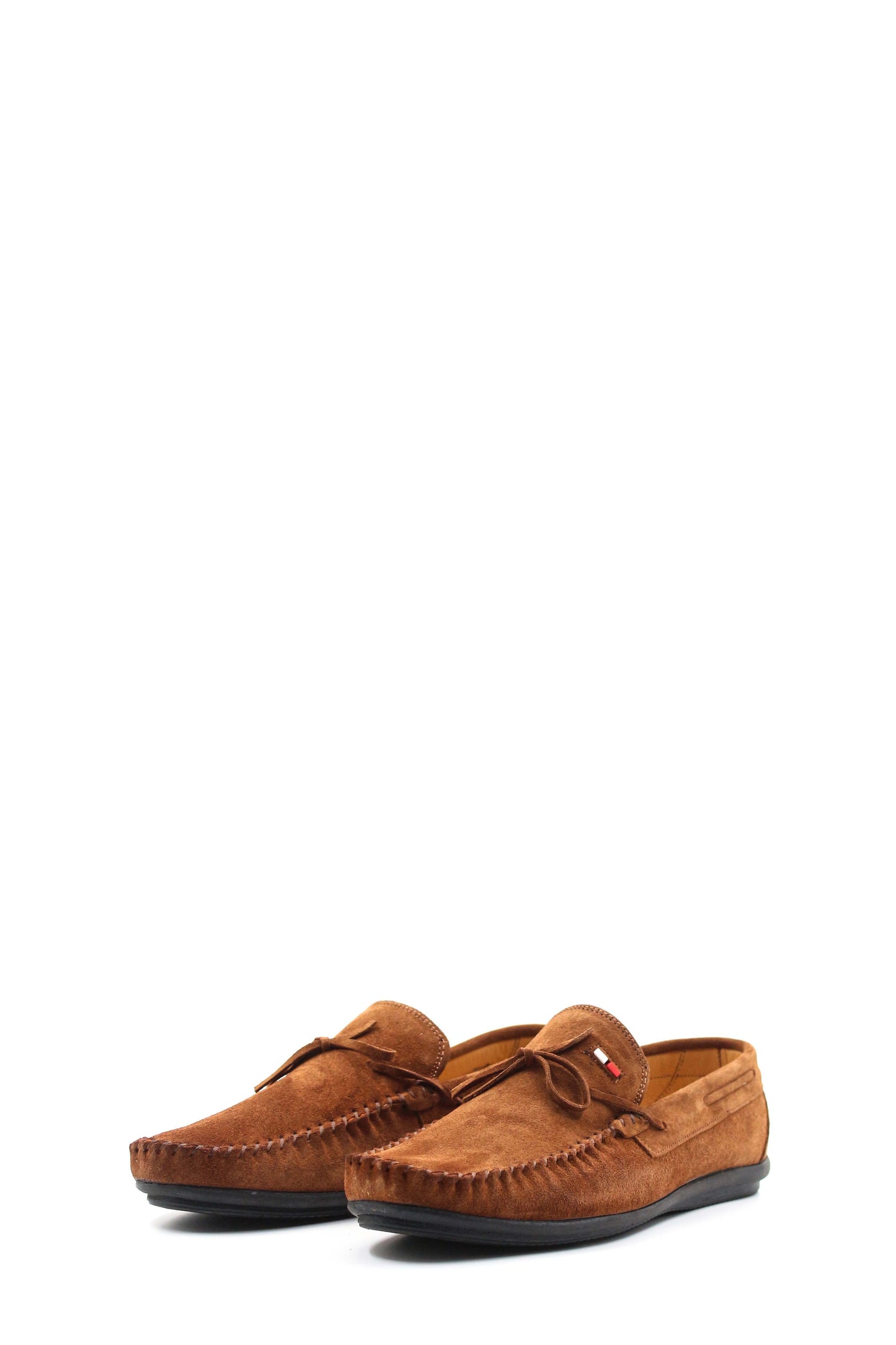 KOALA SYDNEY Men's Brown Suede Bow-Tie Moccasin Loafers