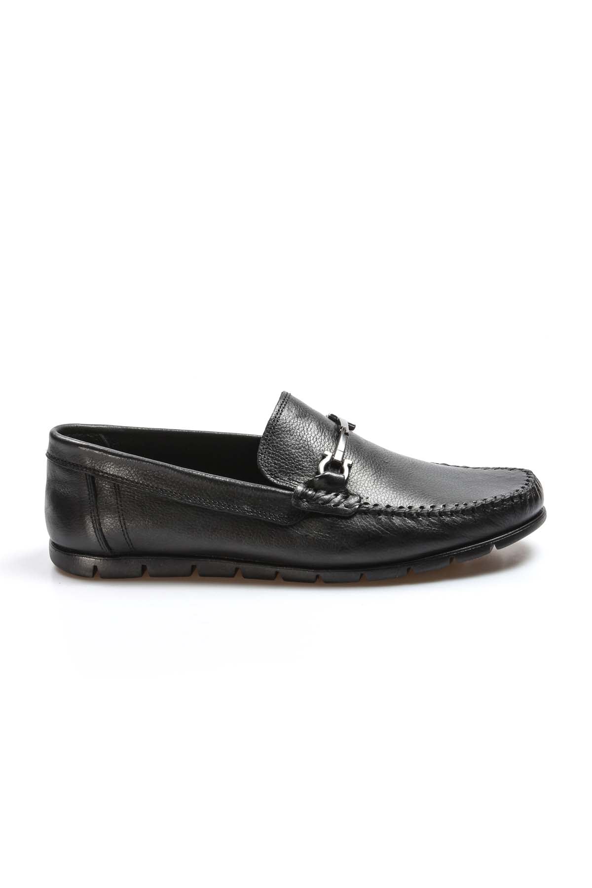 KOALA SYDNEY Men's Black Leather Loafers-Wessi