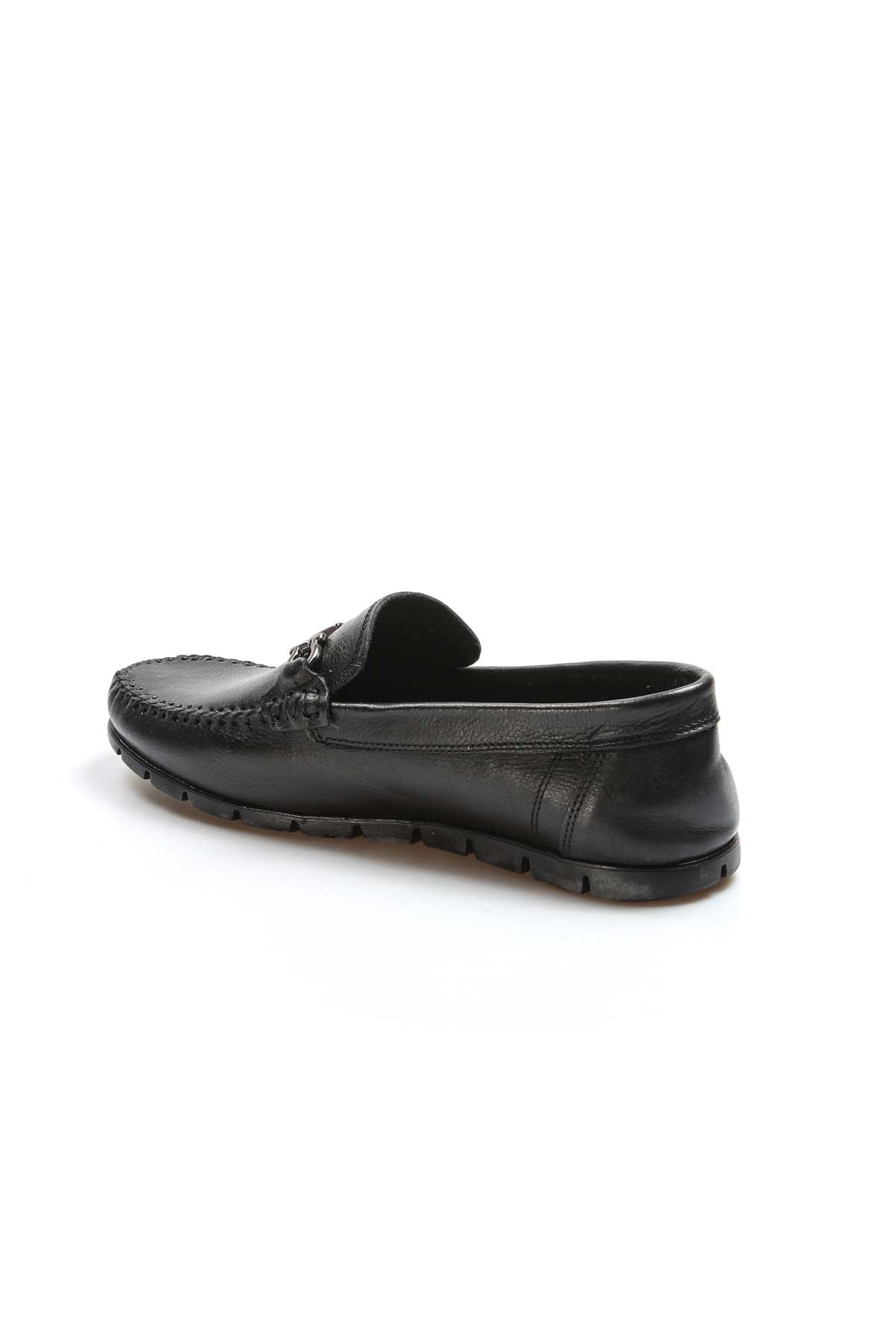 KOALA SYDNEY Men's Black Leather Loafers-Wessi