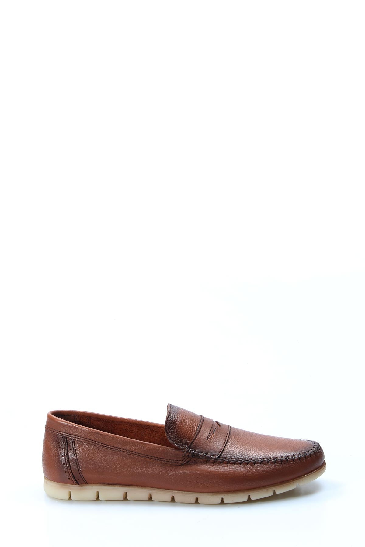 KOALA SYDNEY Men's Brown Leather Loafers with Light Sole