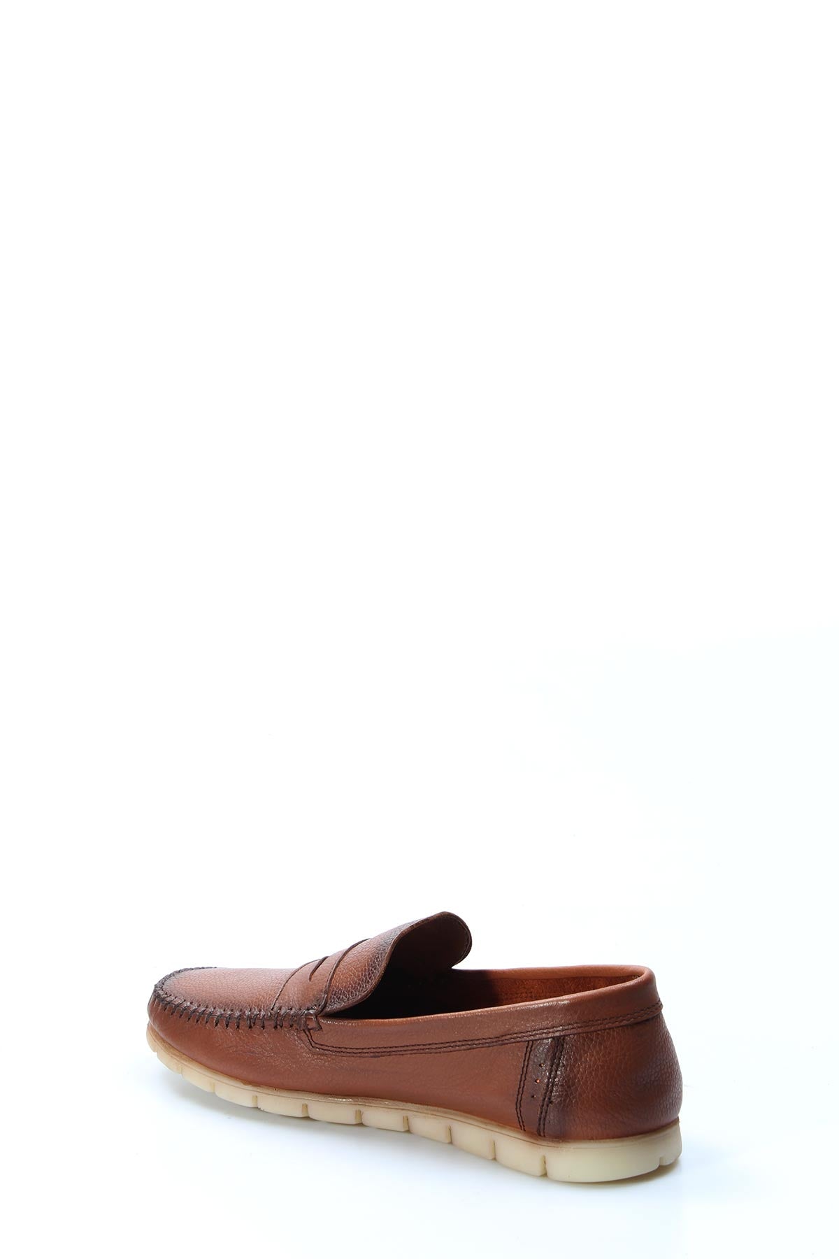 KOALA SYDNEY Men's Brown Leather Loafers with Light Sole