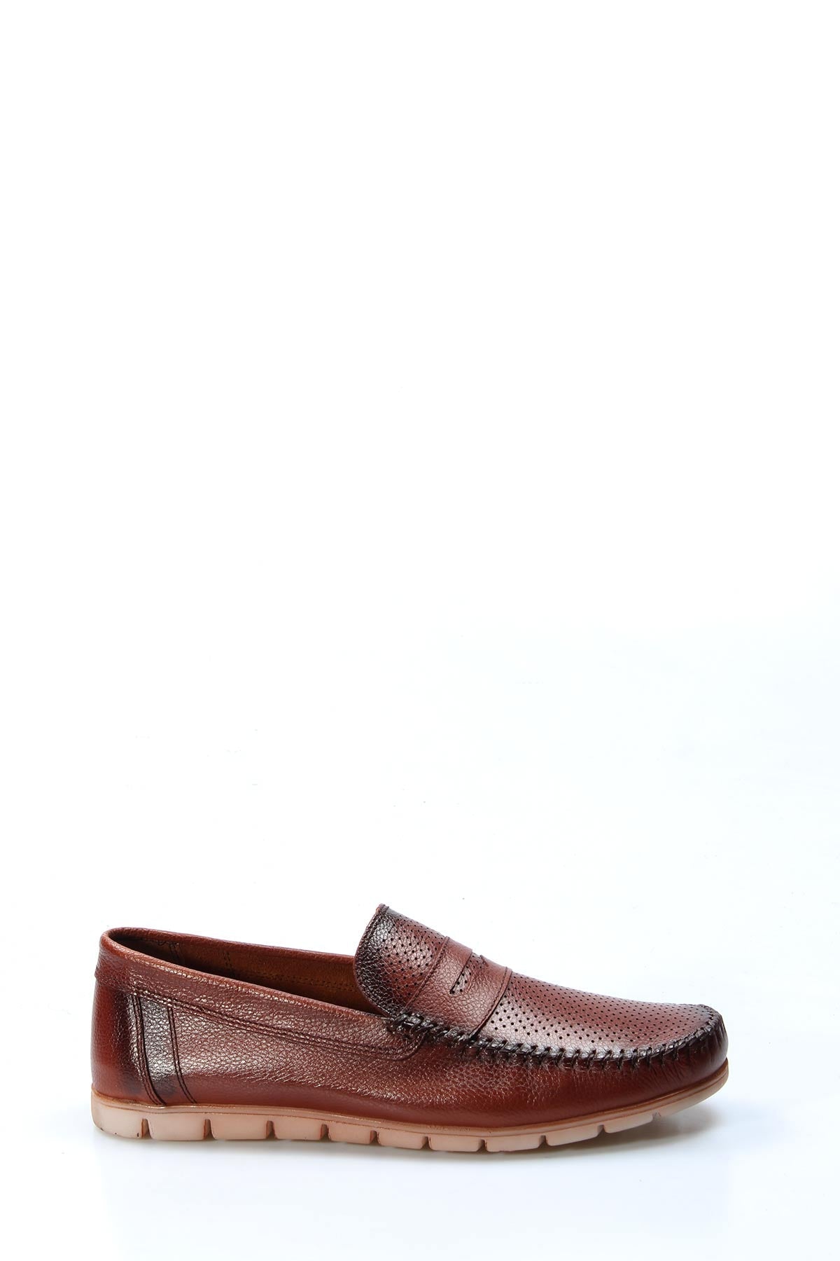 KOALA SYDNEY Men's Brown Leather Casual Loafers-Wessi