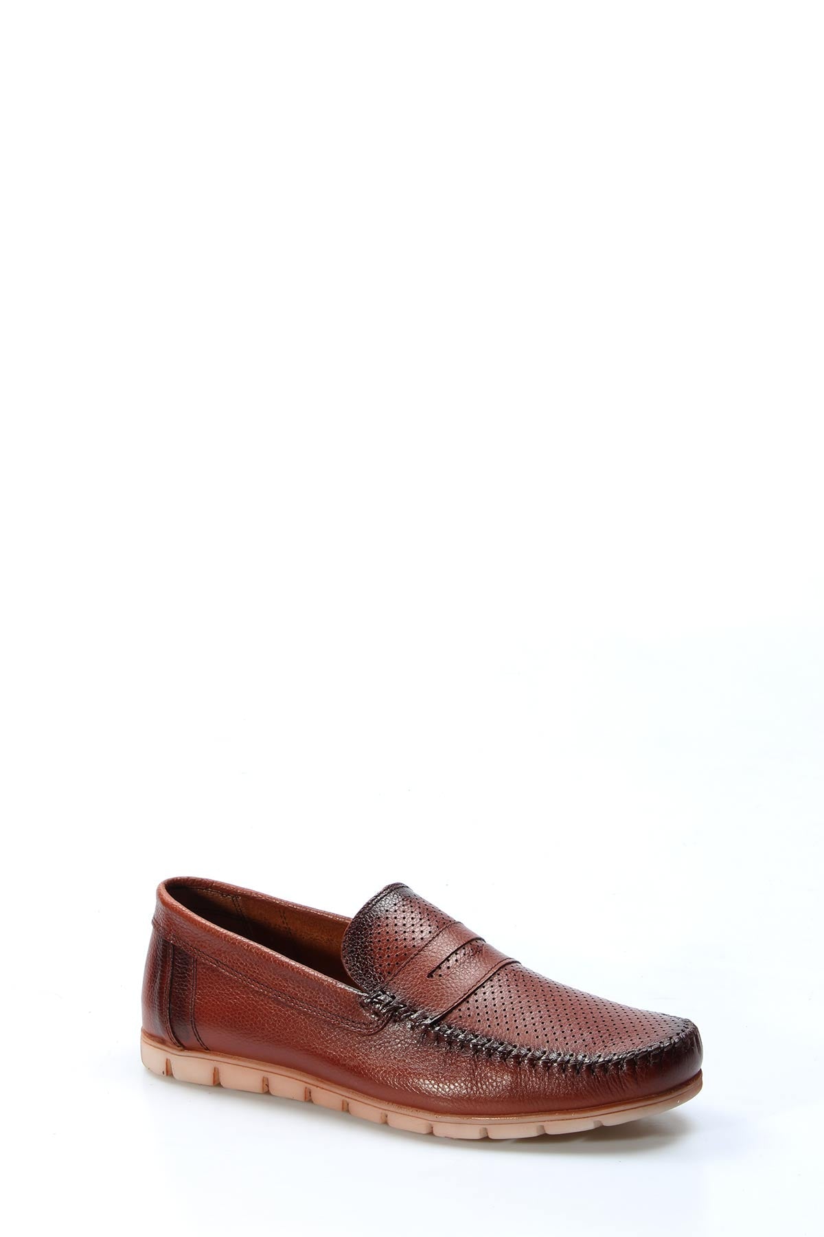KOALA SYDNEY Men's Brown Leather Casual Loafers-Wessi