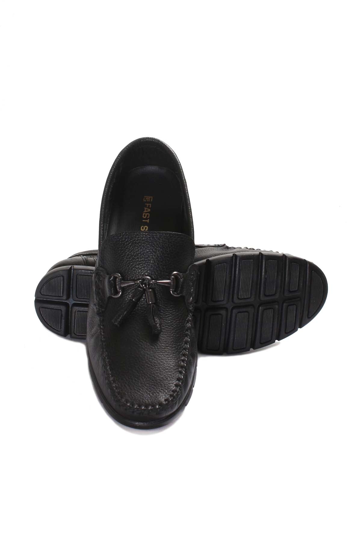 KOALA SYDNEY Men's Black Tassel Loafers