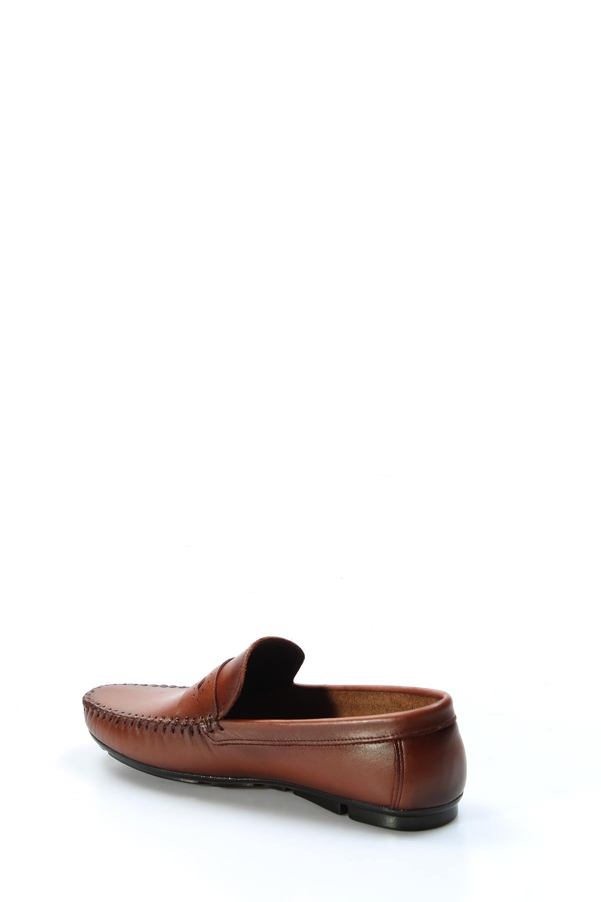 KOALA SYDNEY Men's Brown Leather Loafers with Hand-Stitched Detailing