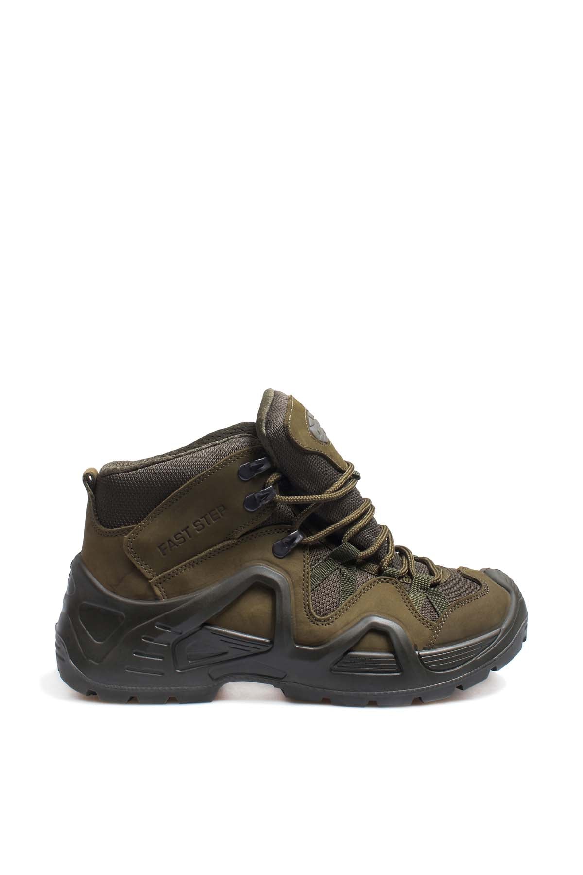 KOALA SYDNEY Men's Olive Green Hiking Boots with Reinforced Sole