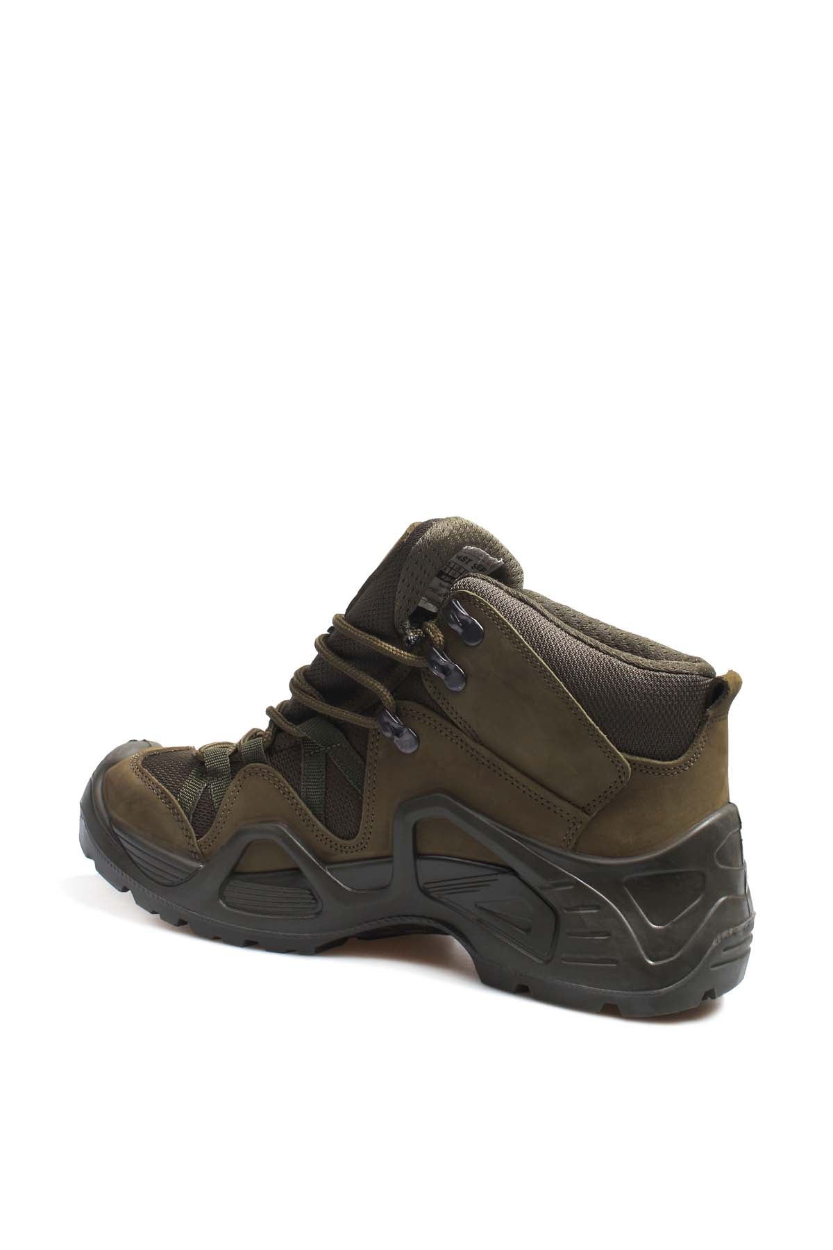 KOALA SYDNEY Men's Olive Green Hiking Boots with Reinforced Sole